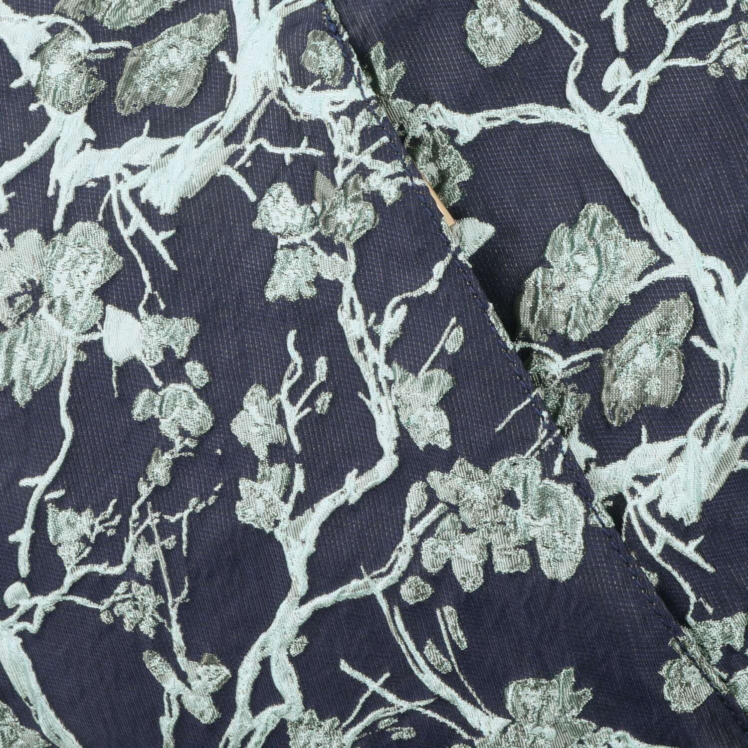 グッシオイタリー 花柄ジャガード Ｖカットトートバッグ