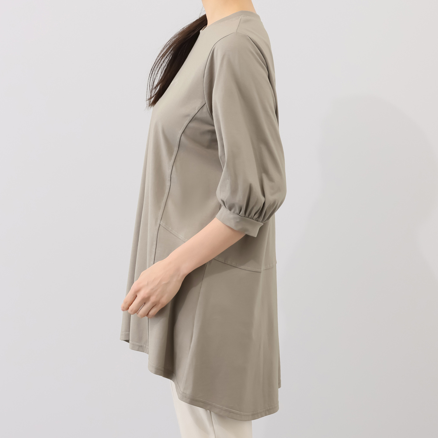 里麻 ロゴプリントチュニック