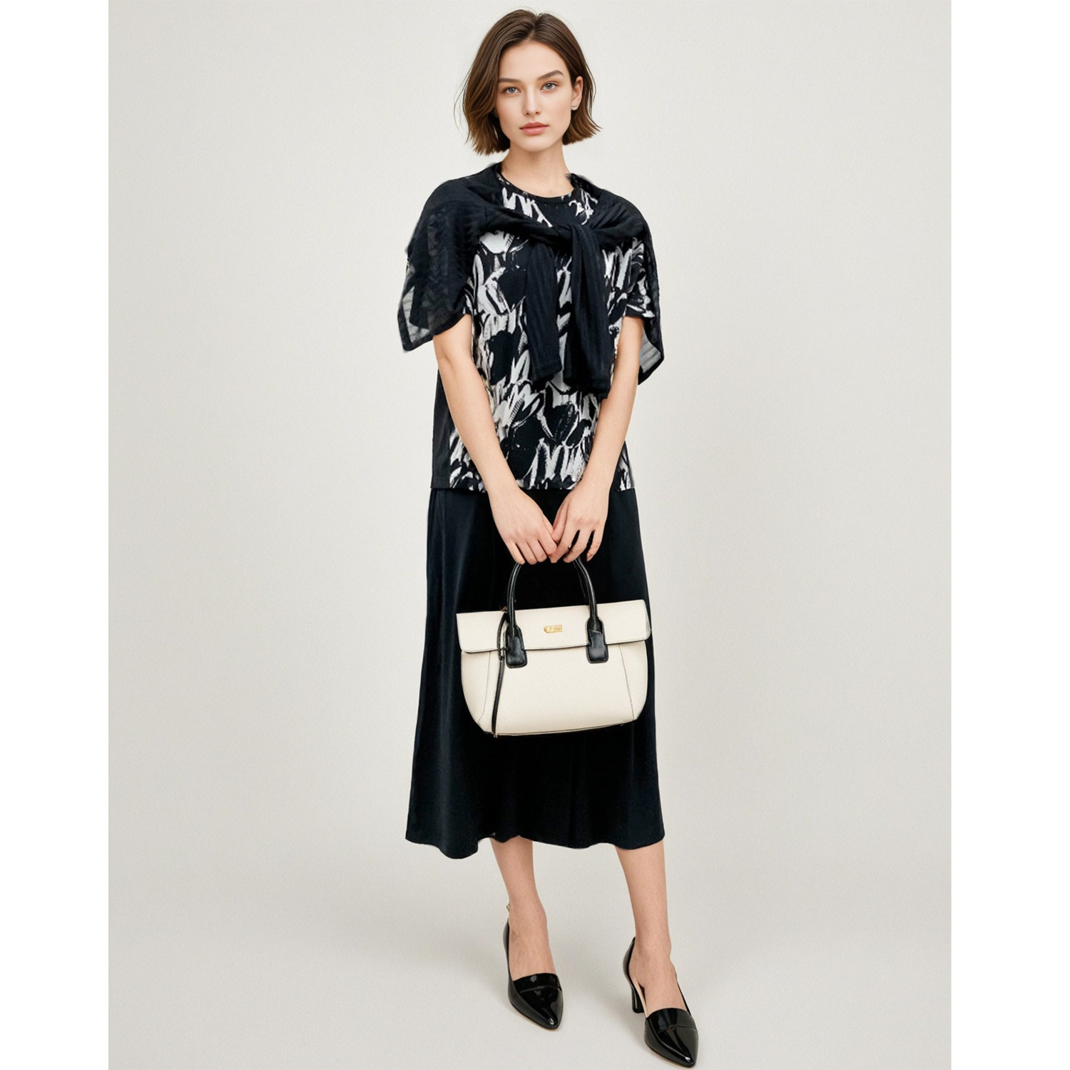 里麻 ＵＶカット・接触冷感 巻きスカート風 ワイドパンツ