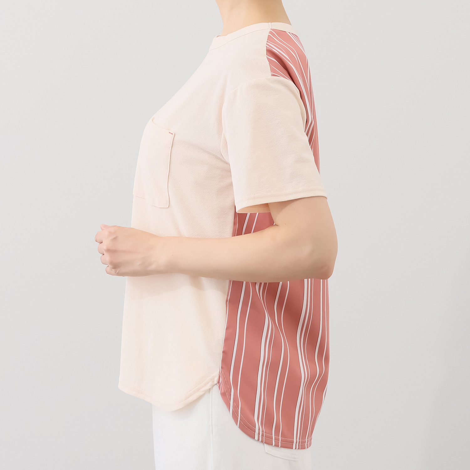 シロヤイチガントウキョウ ＤＥＰＥＮＤ糸使用 アムンゼン×ストライプ プルオーバー