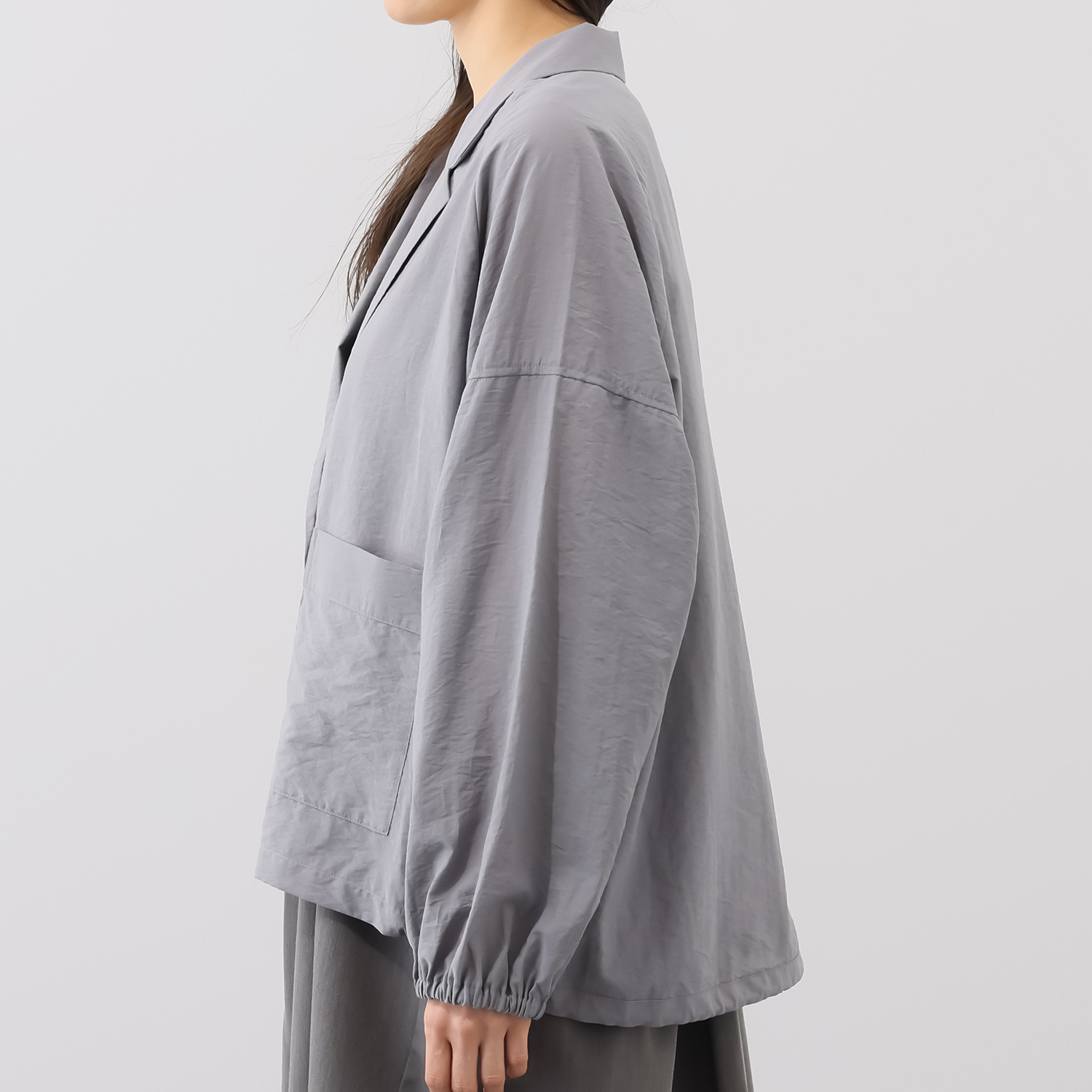 ヨウゾウカタブキ コットン混シアーボイル フォルムジャケット