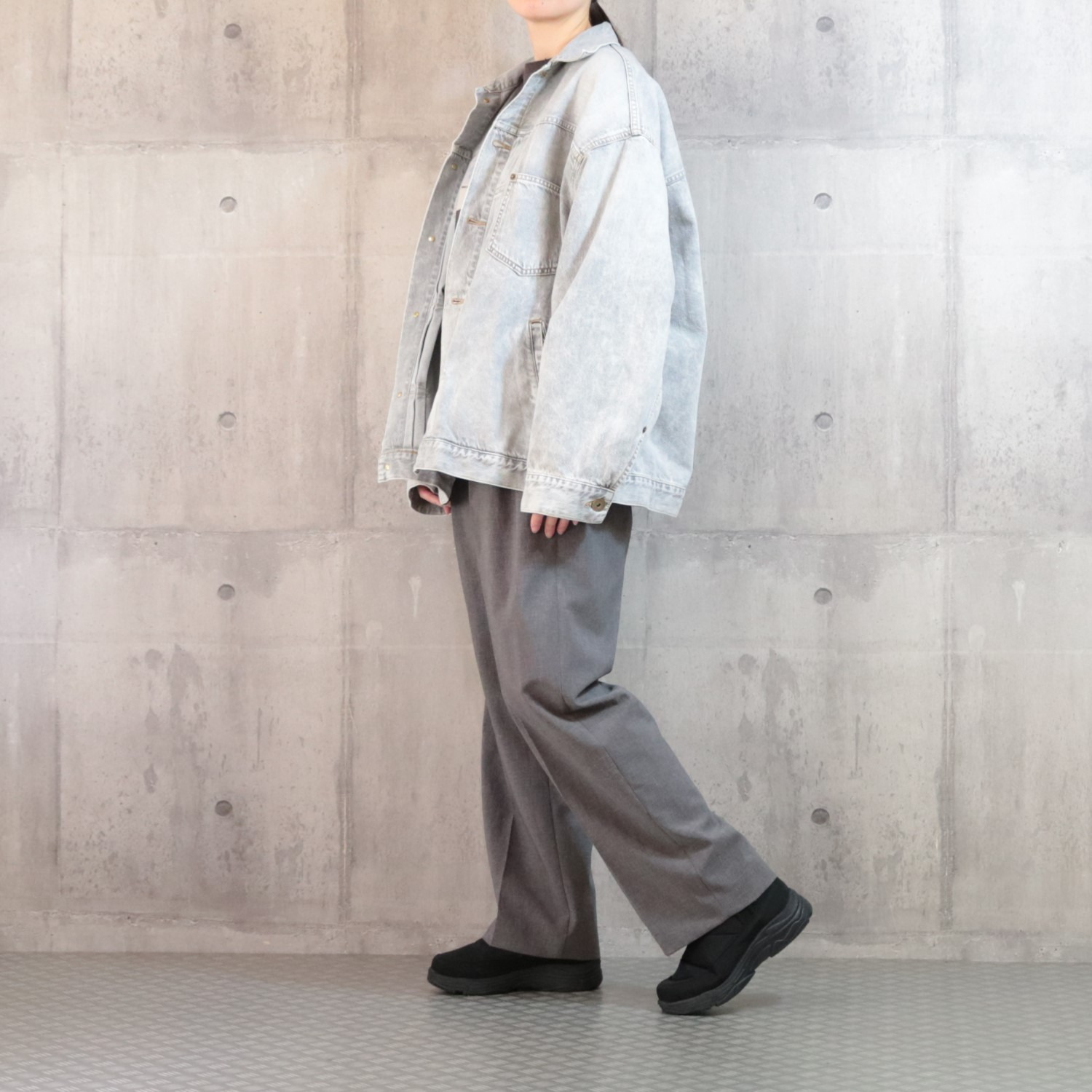 モズ はっ水・防水・軽量！ ワンステップで履ける らくらく快適ブーツ