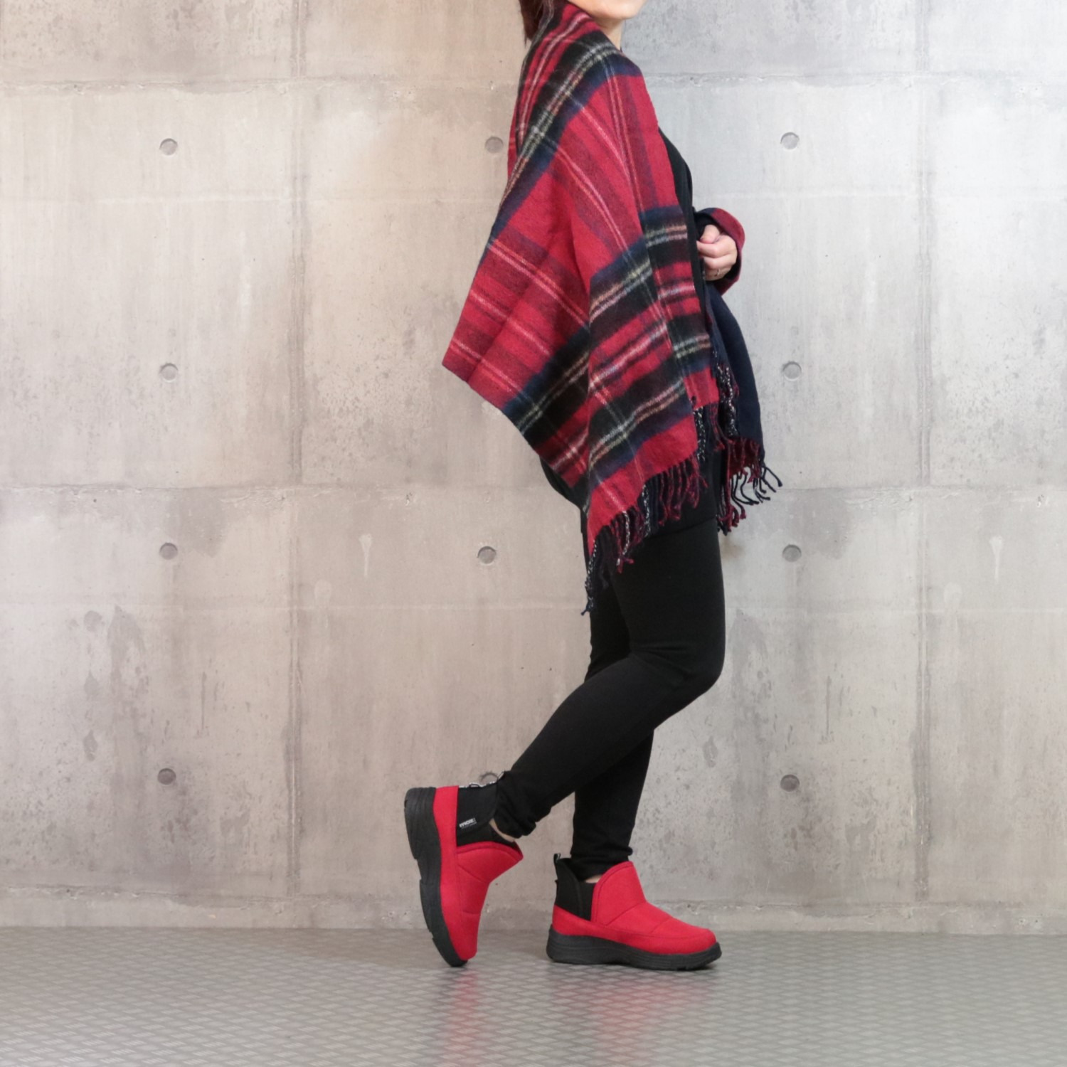 モズ はっ水・防水・軽量！ ワンステップで履ける らくらく快適ブーツ