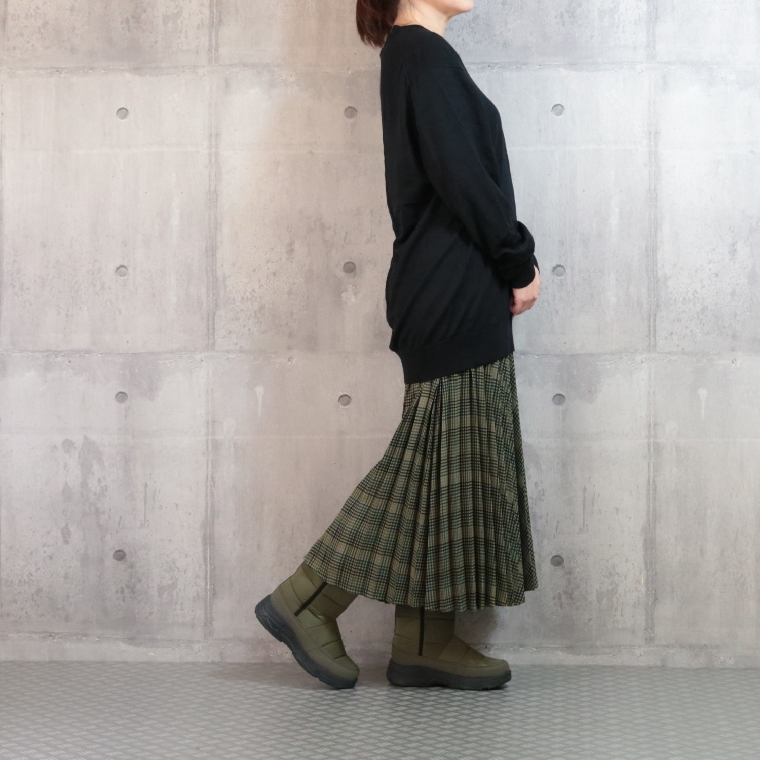 モズ はっ水・防水・軽量！ しっかり包む あったかロングブーツ