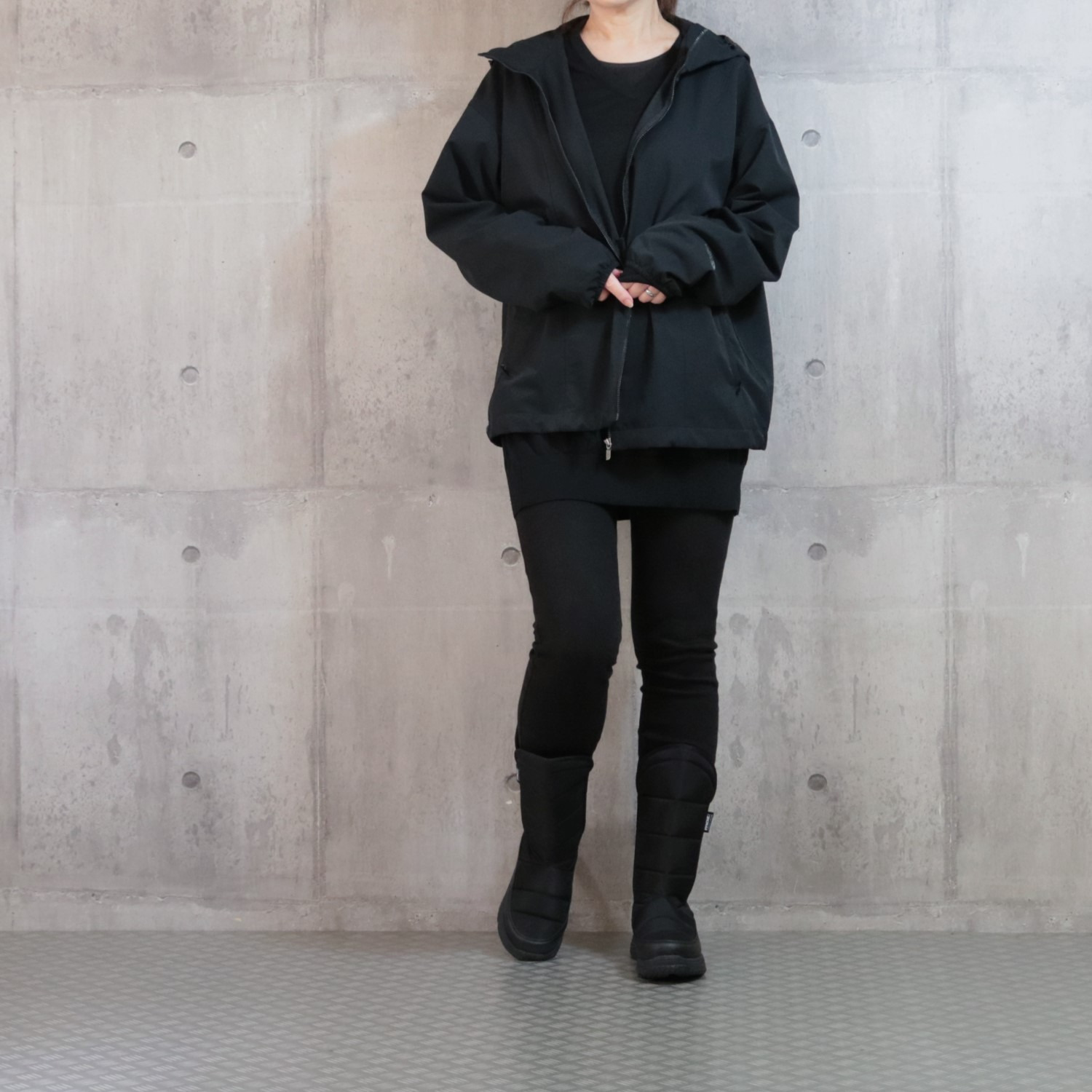 モズ はっ水・防水・軽量！ しっかり包む あったかロングブーツ