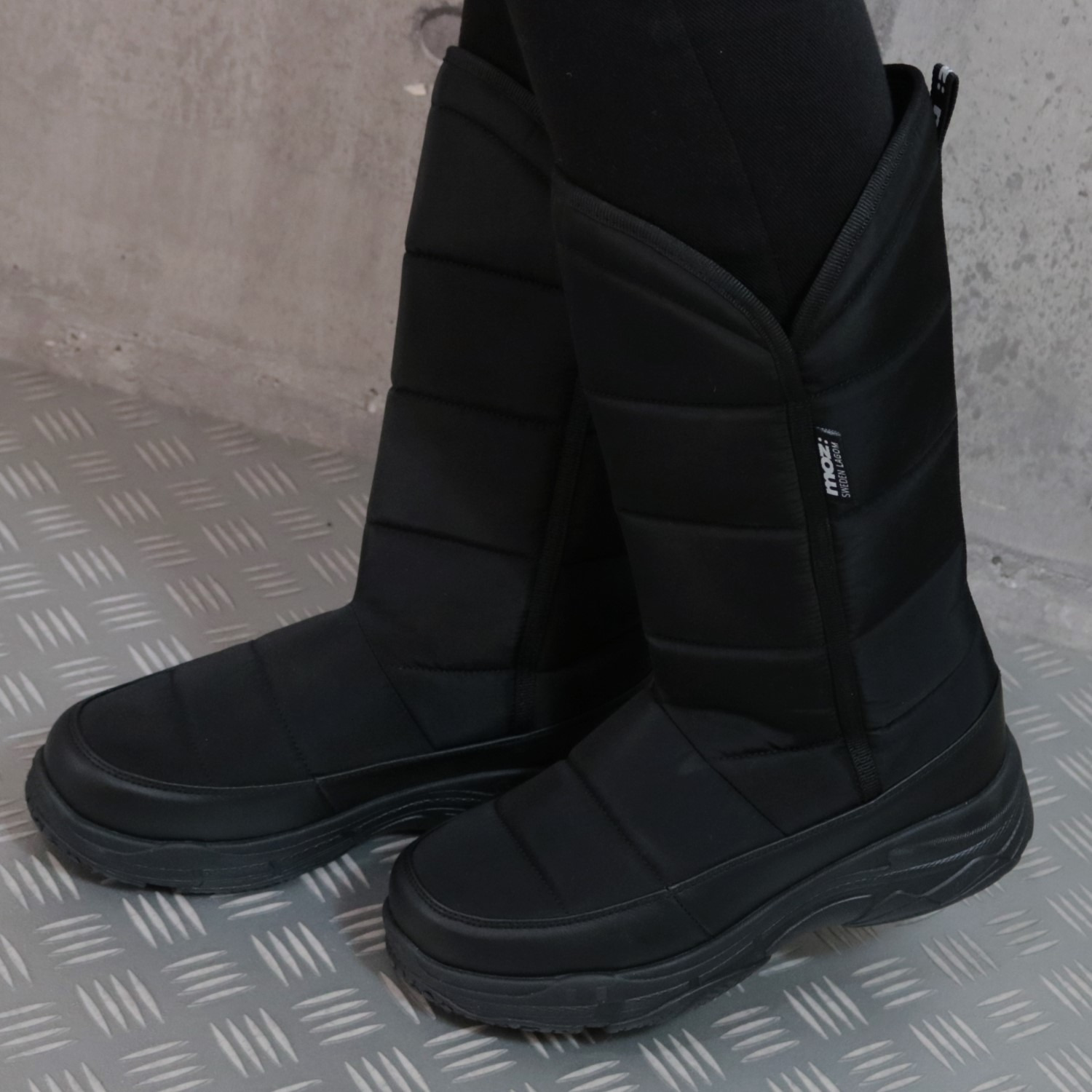 モズ はっ水・防水・軽量！ しっかり包む あったかロングブーツ