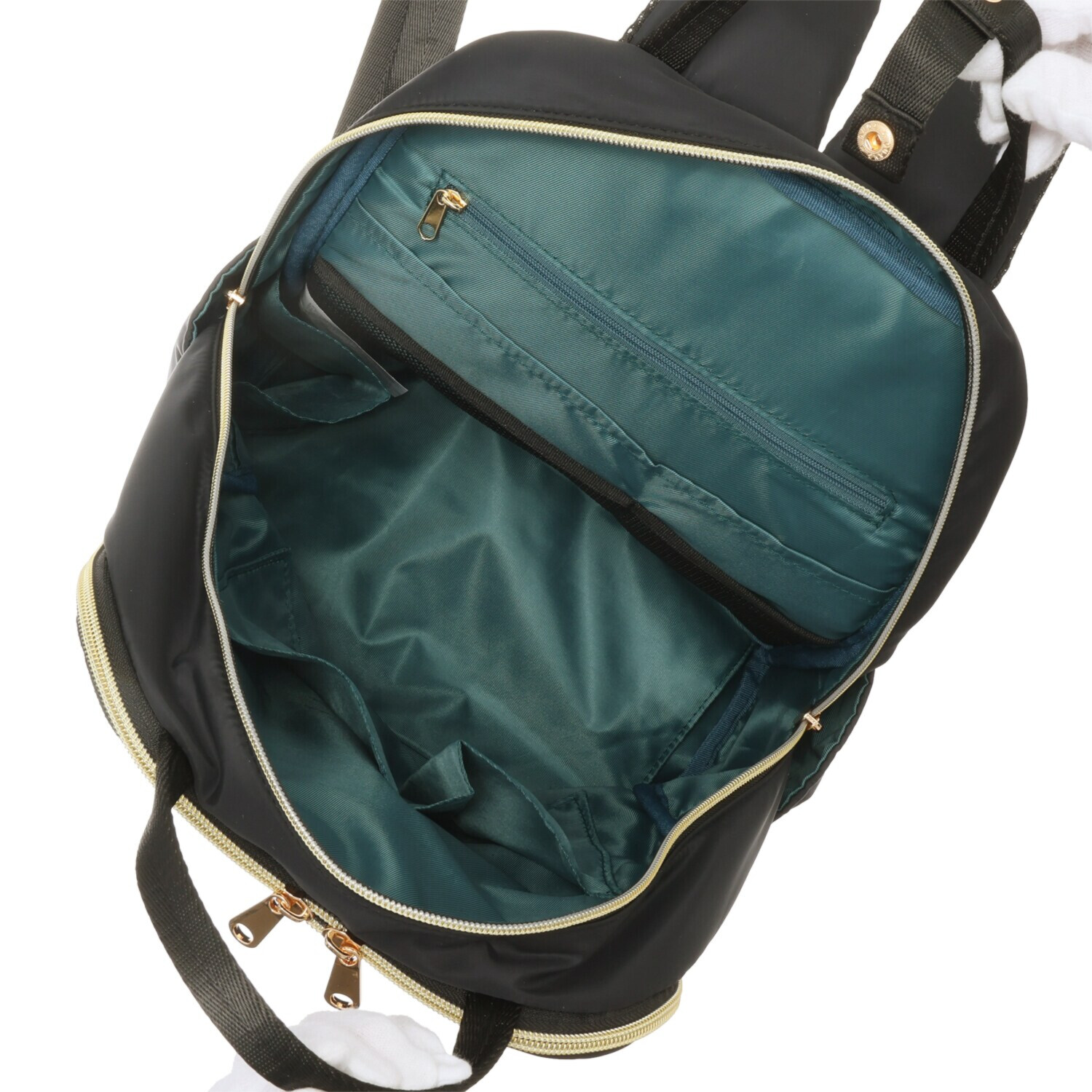 ウィズエイブル 身幅に収まる １７ポケット 多機能リュック