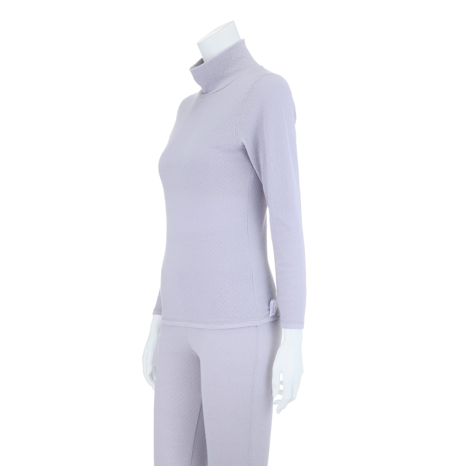 リラキュート 肌側綿１００％ カーゼ素材温活あったか バスト三重 ハイネックインナー＆ 腹巻付レギンス