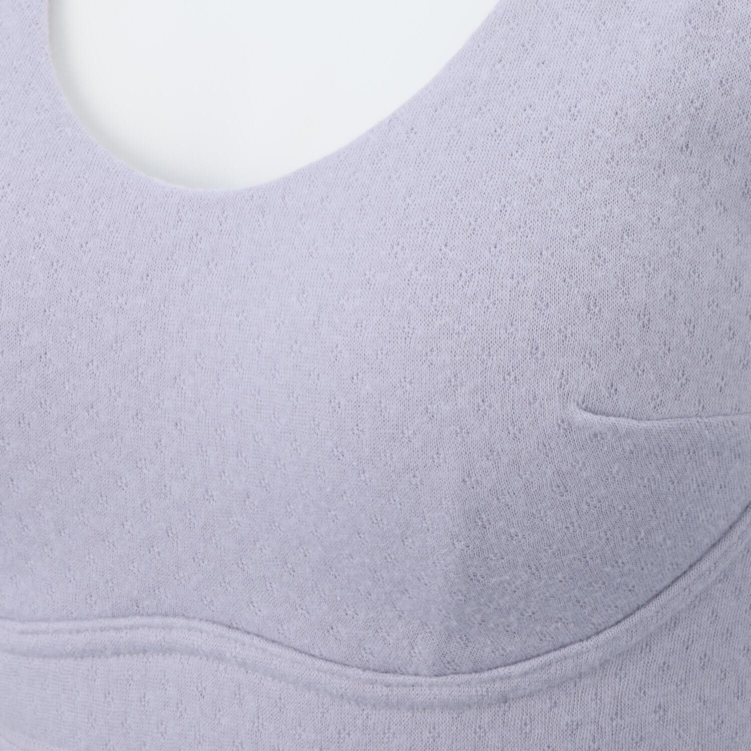 リラキュート 肌側綿１００％ カーゼ素材温活あったか カップ付タンクトップ ２枚セット