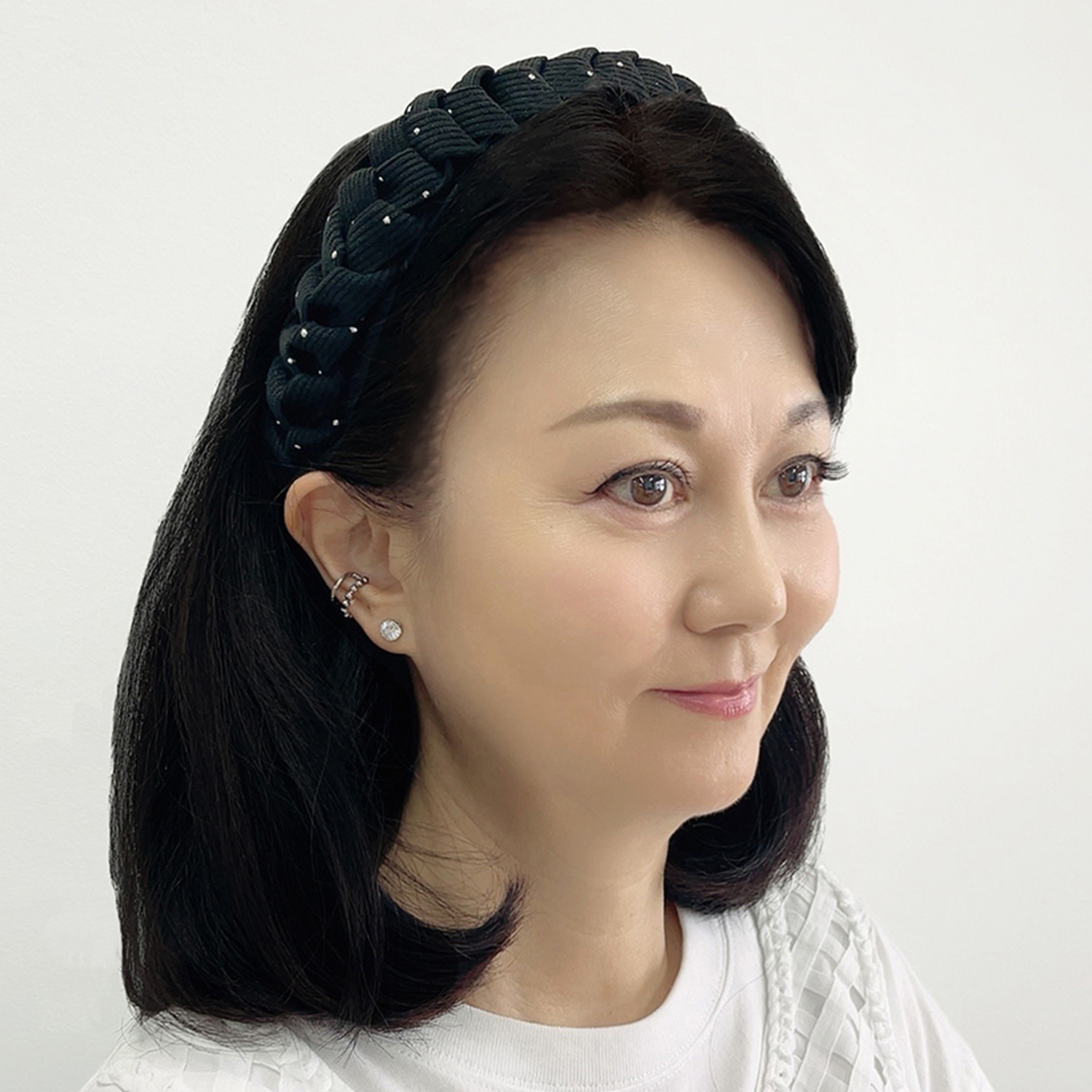 小枝流へアジュエリー 編み込み ツイストカチューシャ