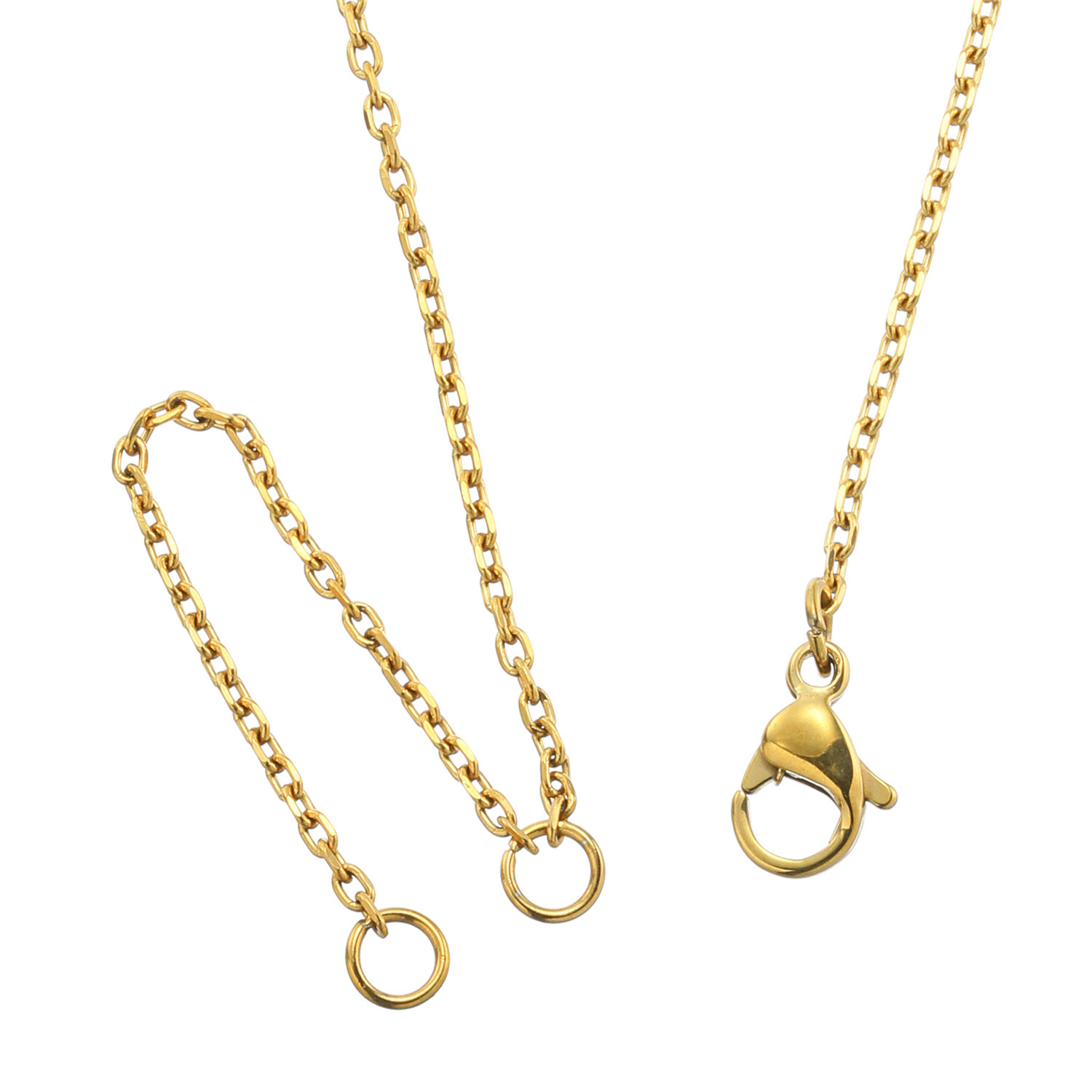 デルークス ステンレス シンプル コインネックレス