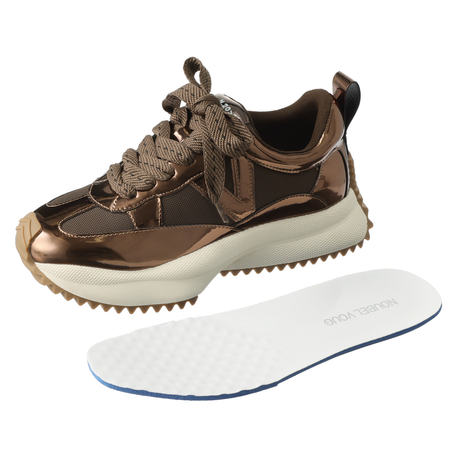 ヌーベルヴォーグ リュクスライン クラス感アップ！ モードに魅せる 大人のスニーカー