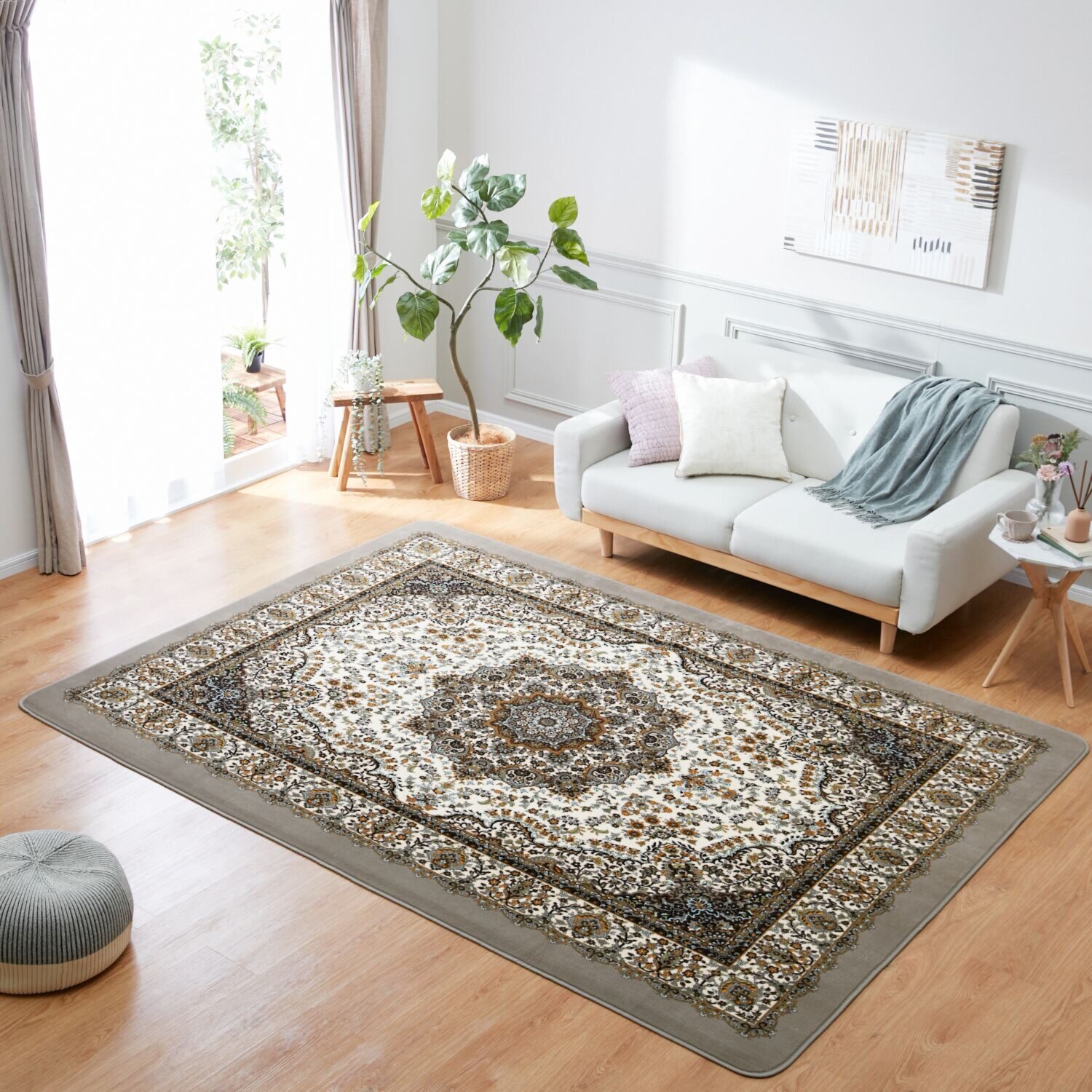 大津毛織 洗える、軽量、あたたかい 吸湿発熱ホットテックス カーペット ＜特大長方形＞ ２００×２７０ｃｍ