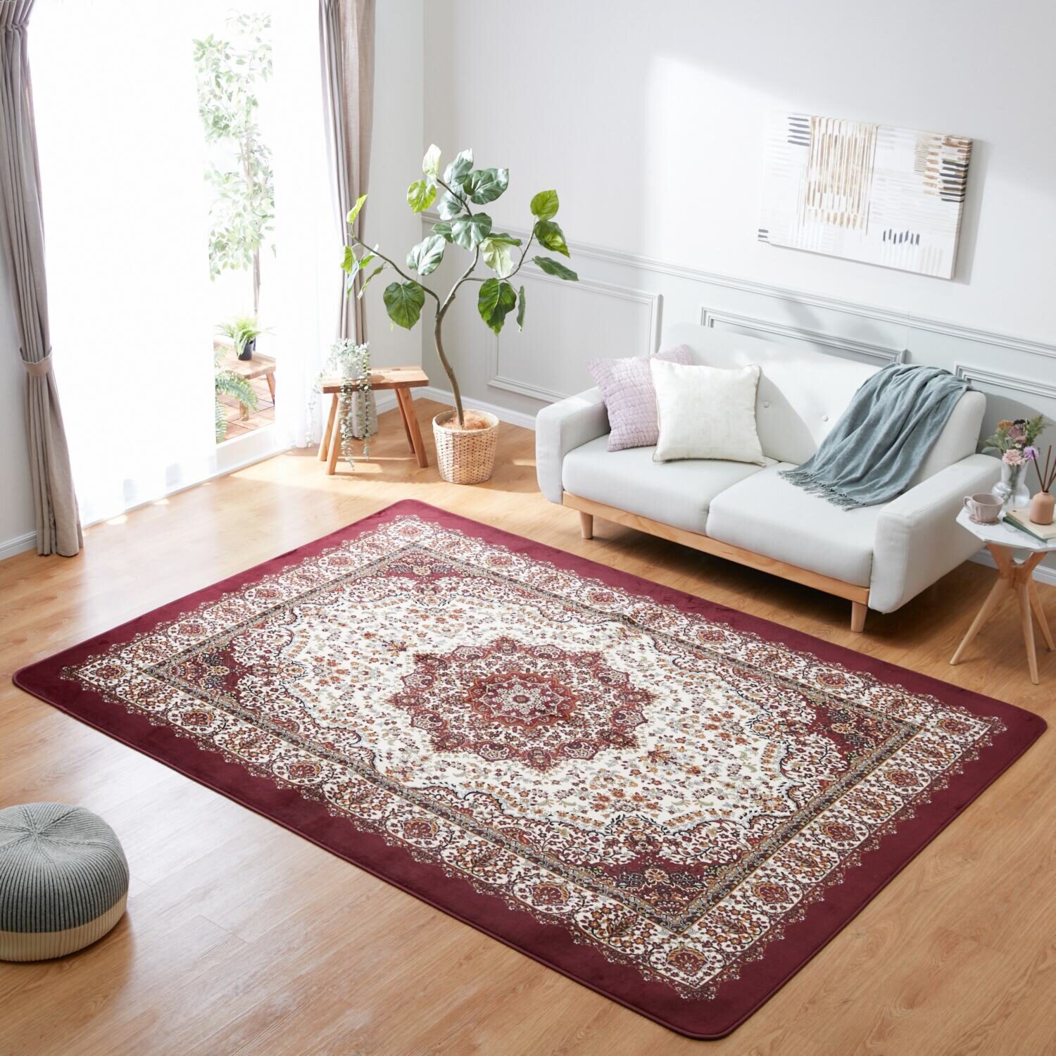 大津毛織 洗える、軽量、あたたかい 吸湿発熱ホットテックス カーペット ＜特大長方形＞ ２００×２７０ｃｍ