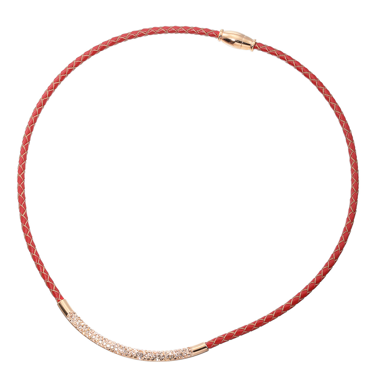 エービーステン クリスタルガラス マグネット バーネックレス