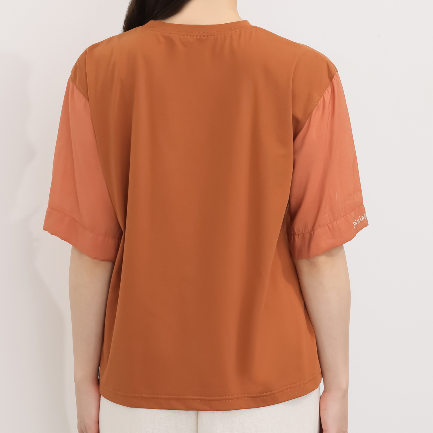 スタイル・ラヴィー スパンコール プリントアクセント プルオーバー