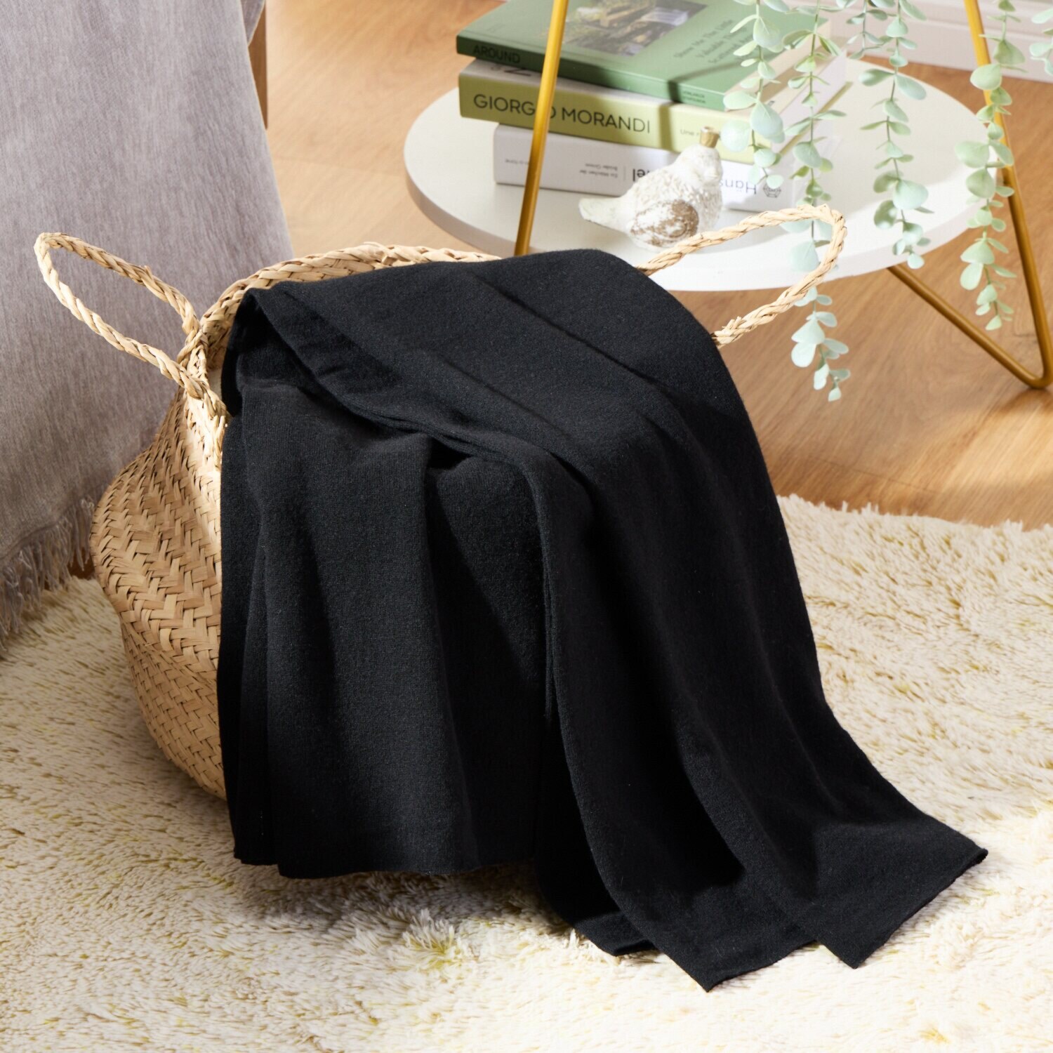 大津毛織 ふわっと、軽やか ウール高混率ブレンド 日本製ニットマルチケット