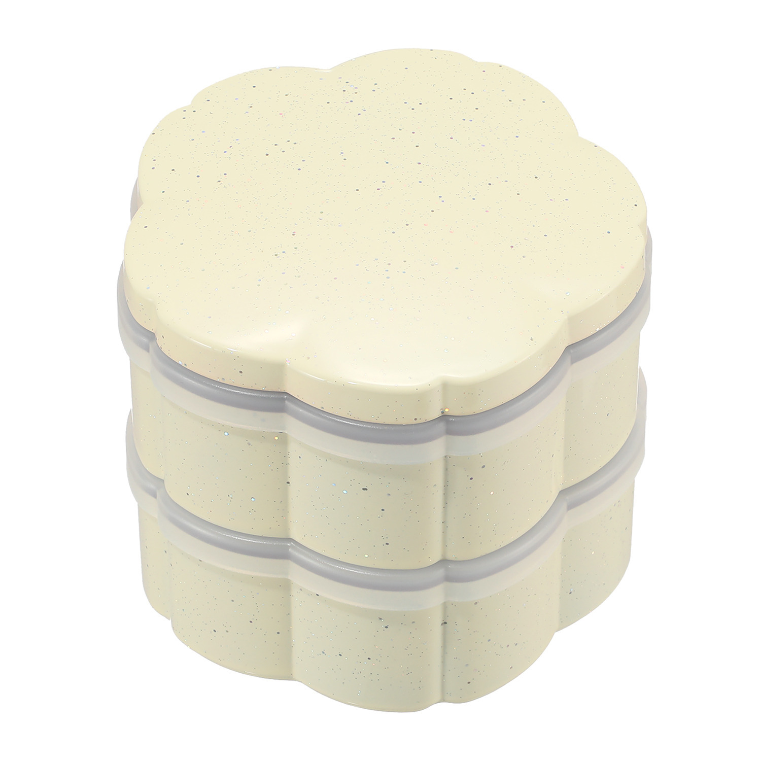 ジュエルキラメキ ミニ花型二段重箱