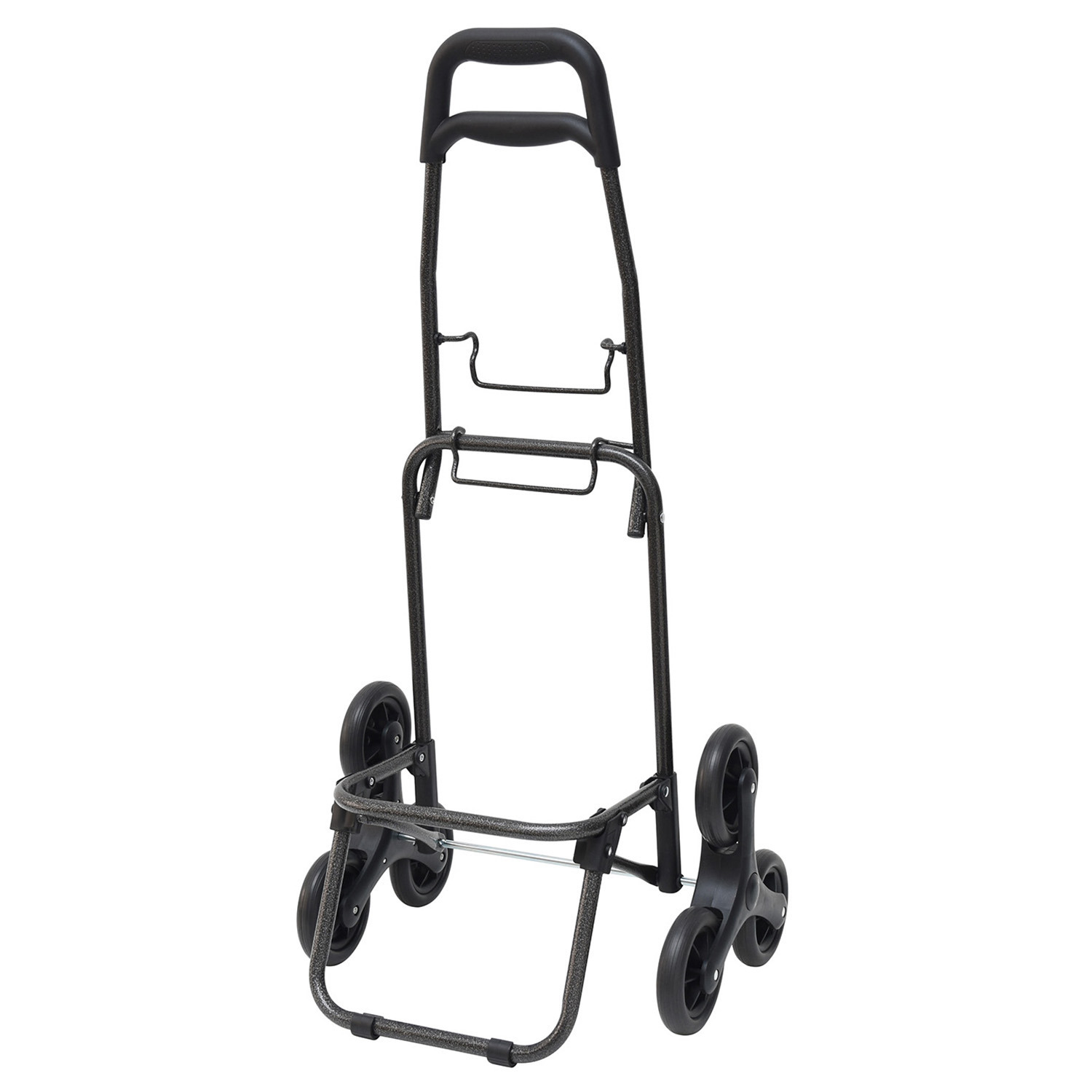 片側３輪タイヤが 段差や階段の移動を 楽々に！ 段差らくらくキャリー エシック