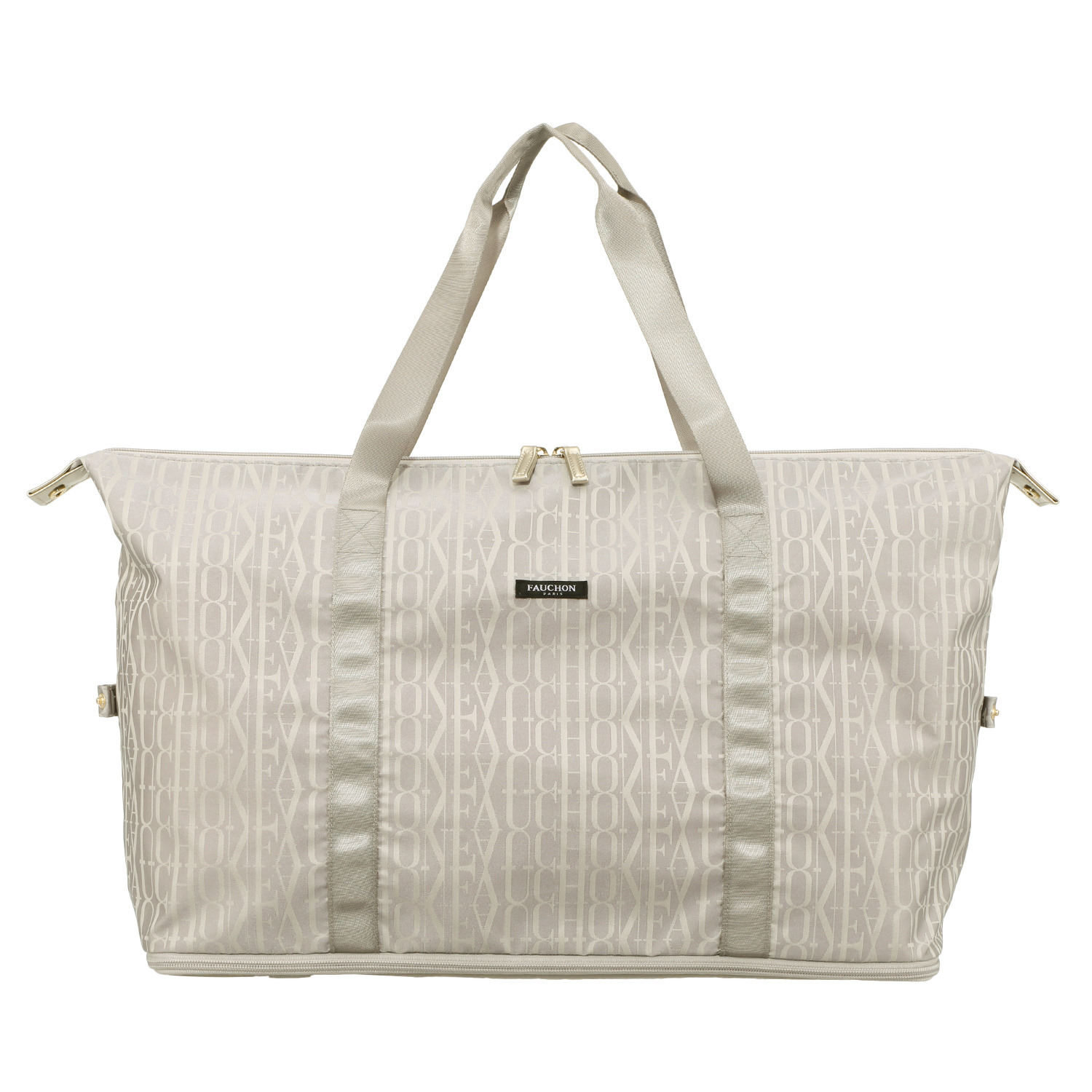 フォション ジャガード織 伸ばせて容量ＵＰ♪ ２ＷＡＹ ポケッタブルトートバッグ