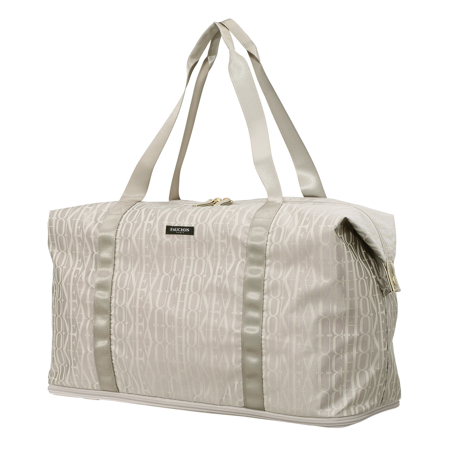 フォション ジャガード織 伸ばせて容量ＵＰ♪ ２ＷＡＹ ポケッタブルトートバッグ