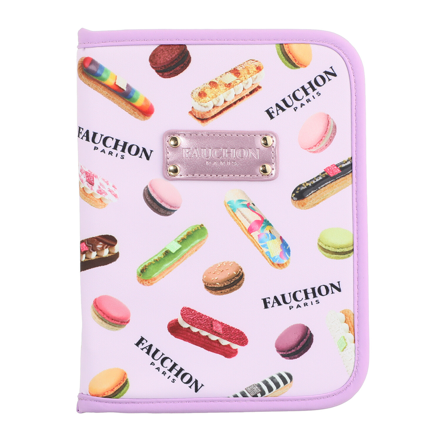 フォション プリント柄 お薬手帳も入る マルチケース