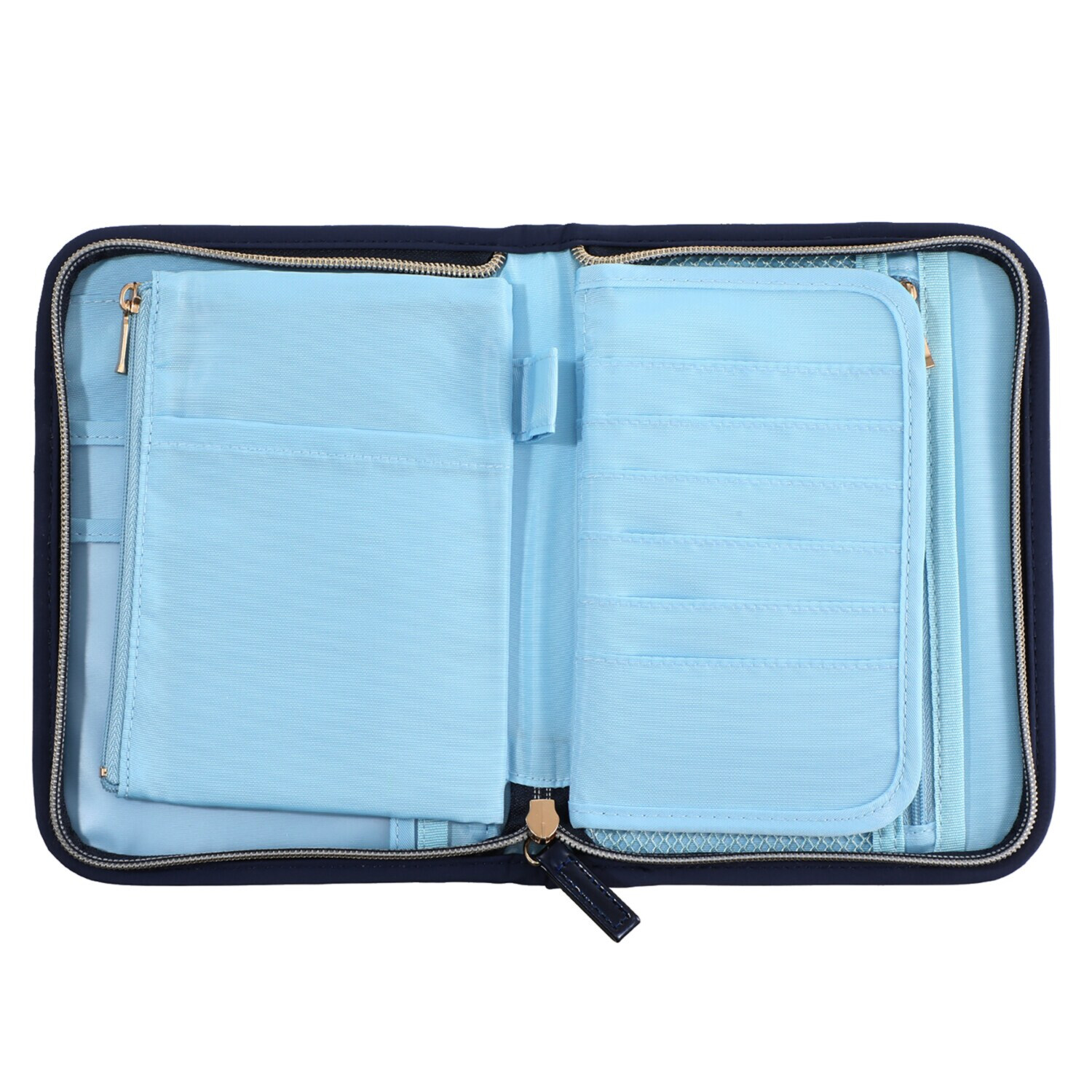 フォション プリント柄 お薬手帳も入る マルチケース