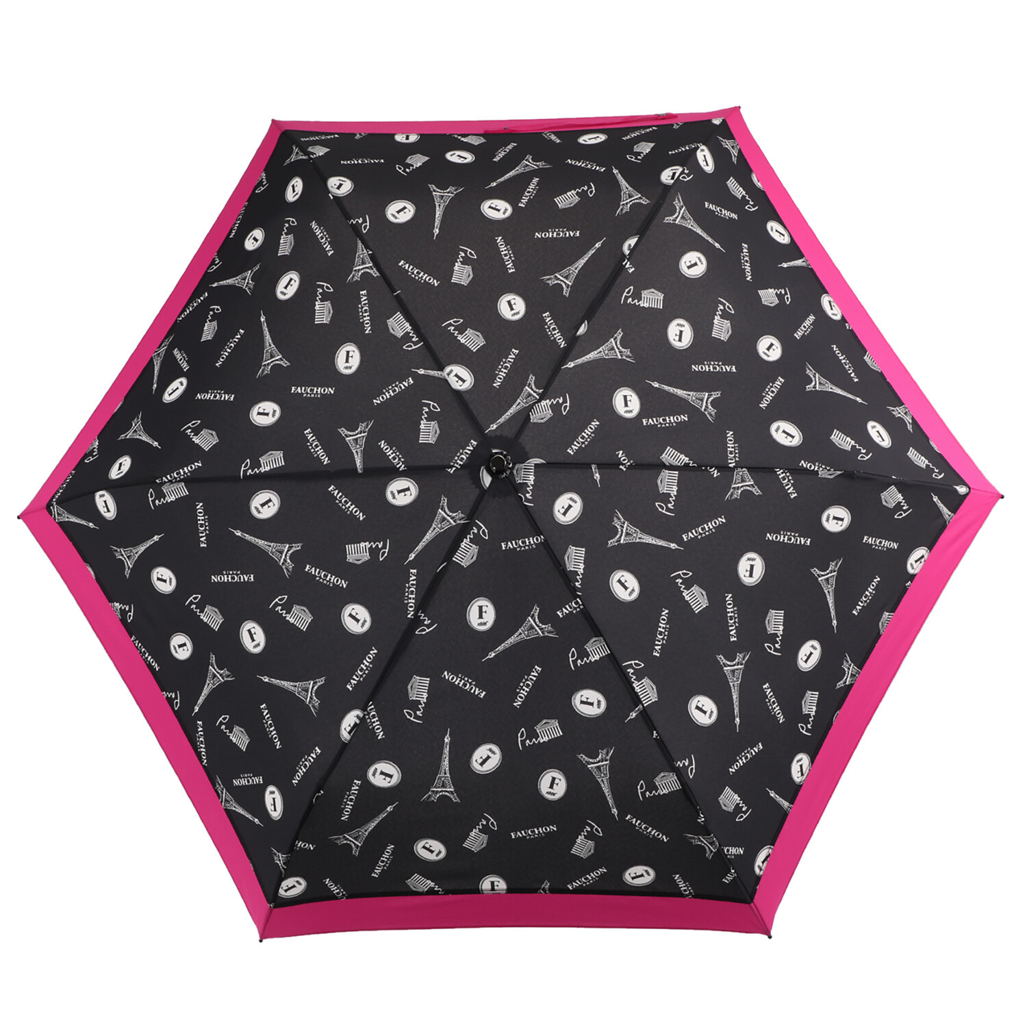 フォション 軽量♪簡単開閉 収納バッグ付き 折り畳み雨傘