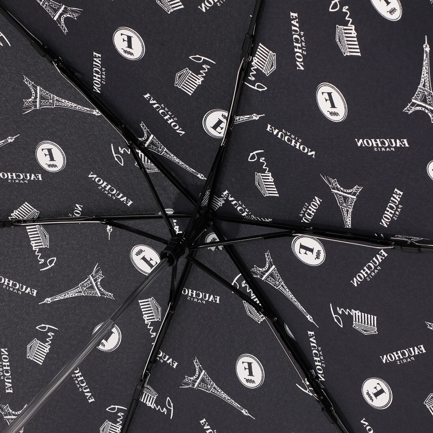 フォション 軽量♪簡単開閉 収納バッグ付き 折り畳み雨傘