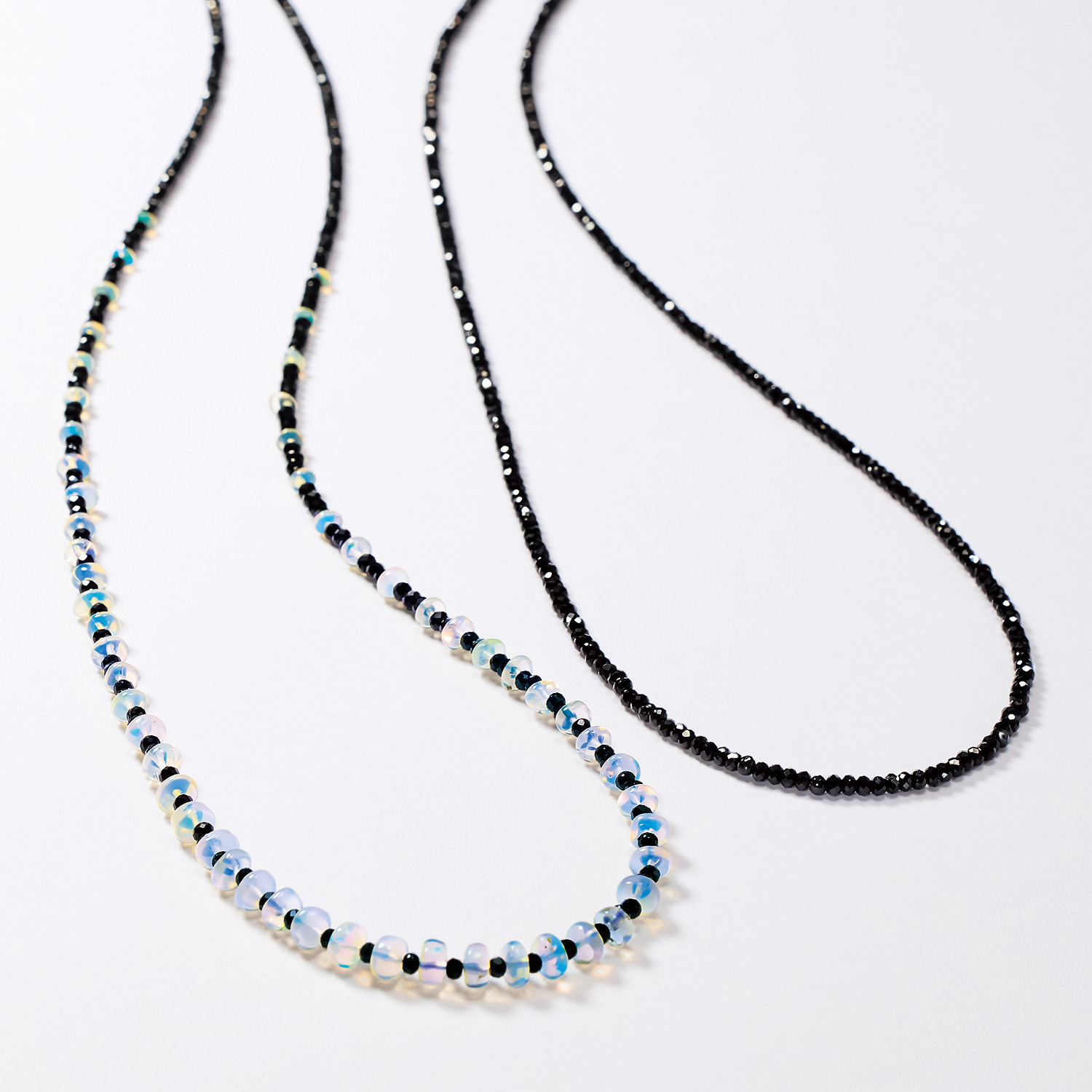 ブレーズ シルバー オパール＆ ブラックスピネル ネックレス