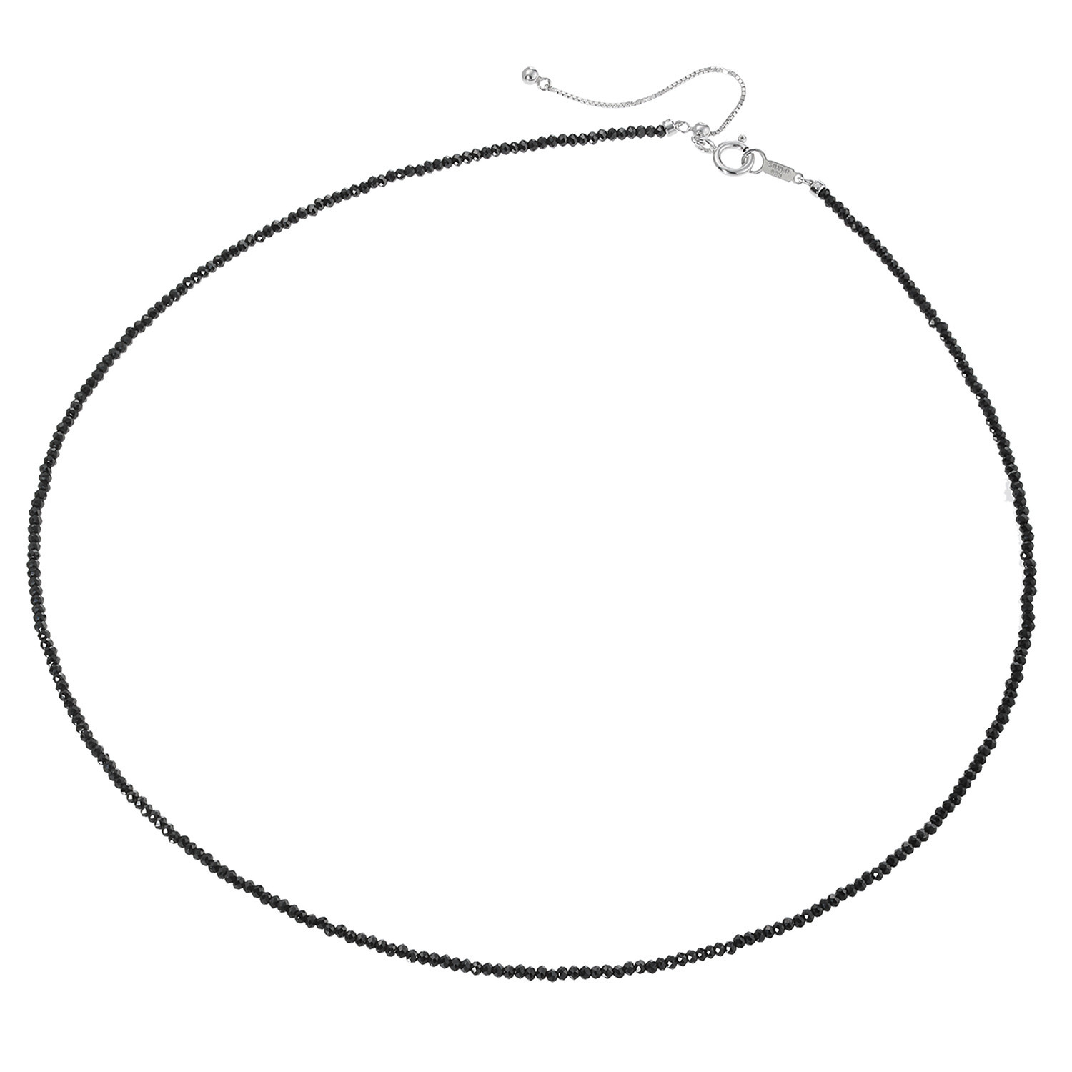 ブレーズ シルバー ブラックスピネル ネックレス
