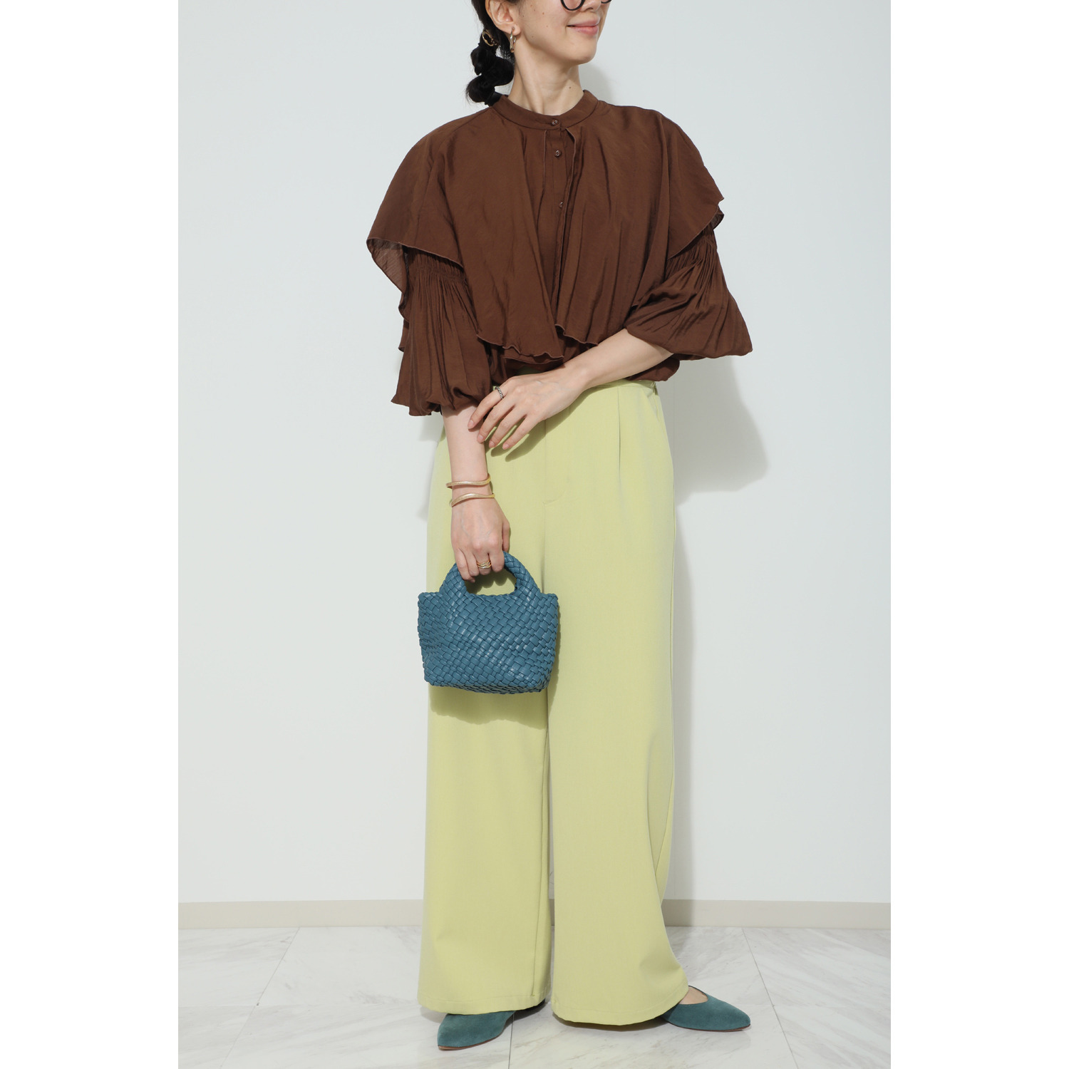 モッテ 手編みの ミニメッシュ ２ウェイショルダーバッグ ＜ミニポーチ付＞