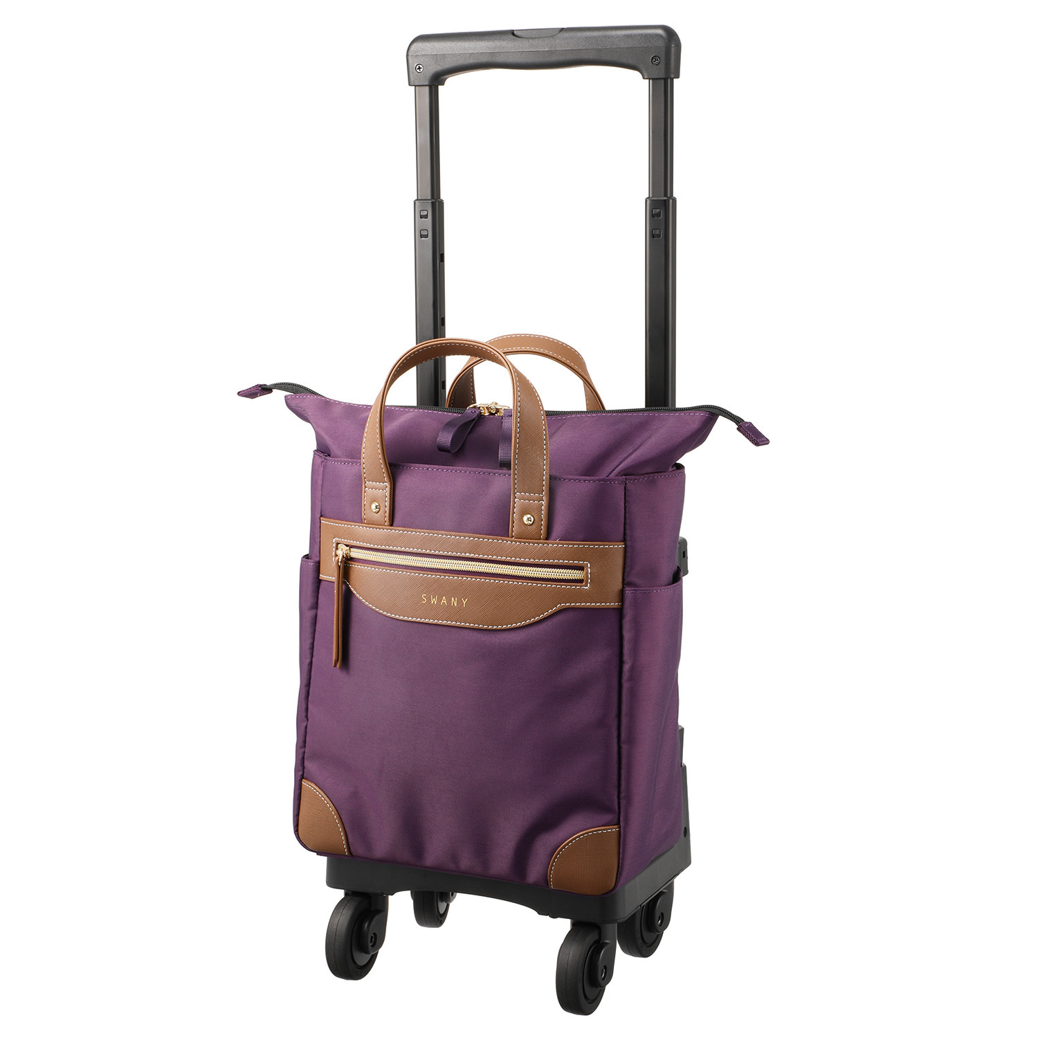 スワニー コンパクトキャリー ４輪ストッパー付き ＜Ｓサイズ＞