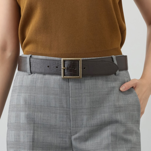 ジュンコ　シマダ　牛革型押しベルト