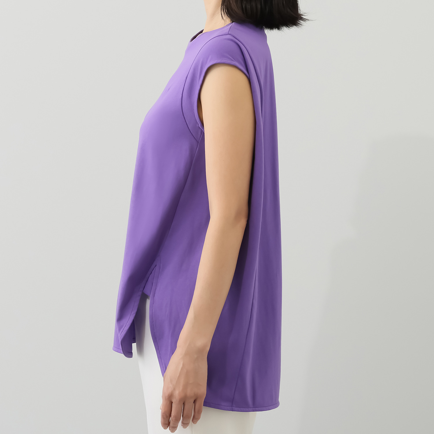 キリ　エ　キリ コサージュ付 キャップスリーブ カットソープルオーバー