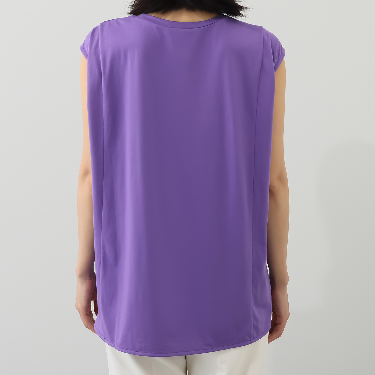 キリ　エ　キリ コサージュ付 キャップスリーブ カットソープルオーバー