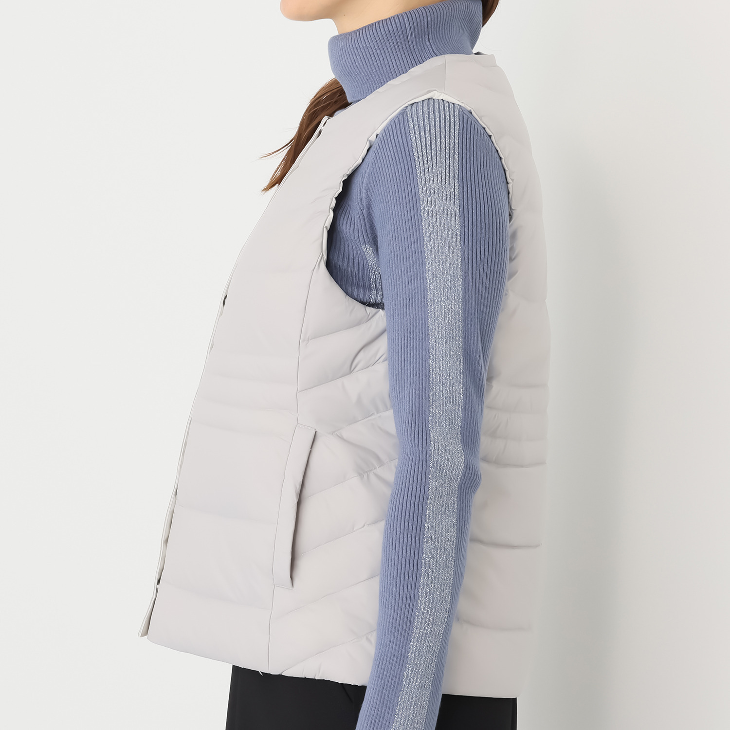 スタイル・ラヴィー 着回し抜群！ 中綿入りあったか リバーシブルダウンベスト