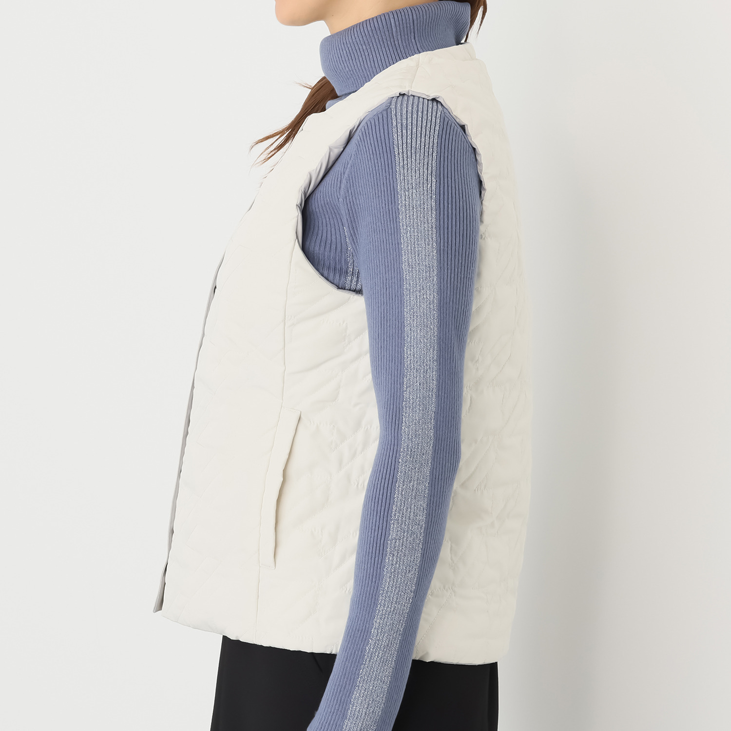 スタイル・ラヴィー 着回し抜群！ 中綿入りあったか リバーシブルダウンベスト