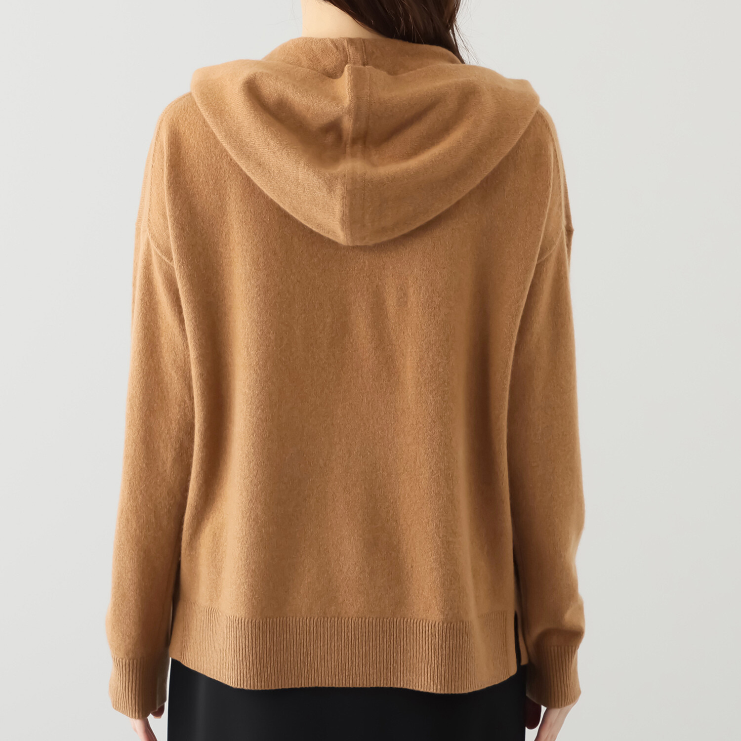 モカサン　ジュンコシマダ カシミヤ フーディープルオーバー