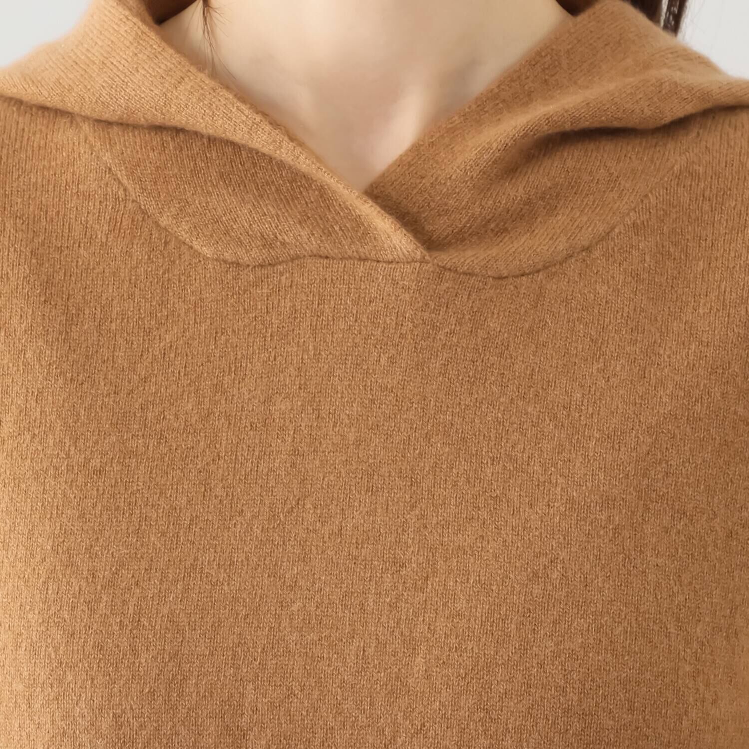 モカサン　ジュンコシマダ カシミヤ フーディープルオーバー