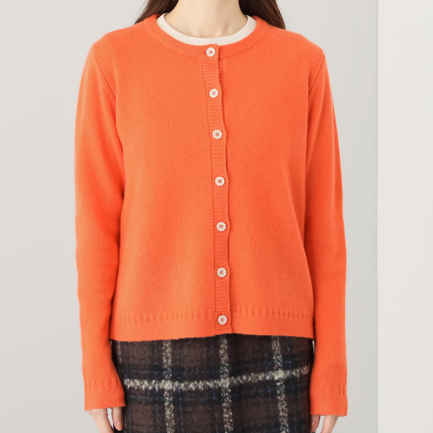 モカサン　ジュンコシマダ カシミヤ カーディガン