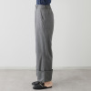 ハリス 裾ダブル ワイドパンツ