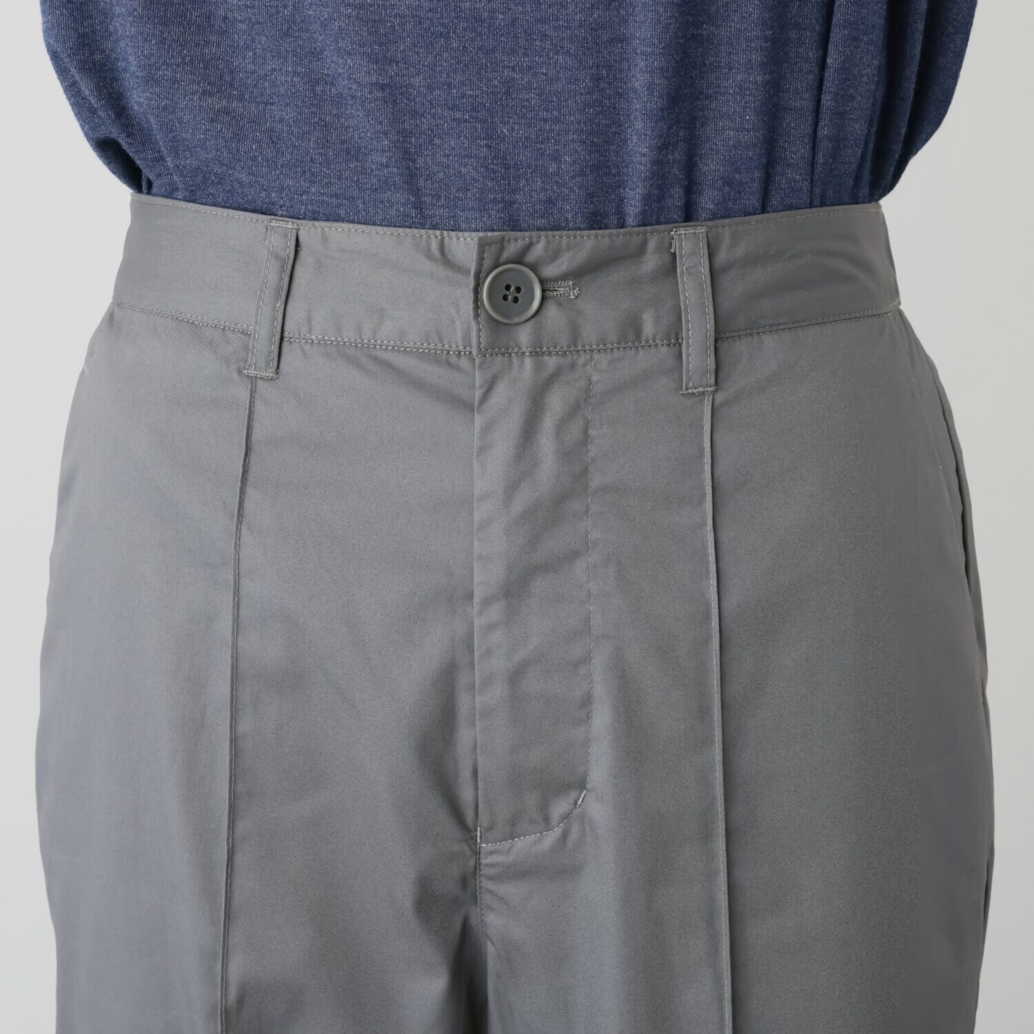 ハリス 裾ダブル ワイドパンツ