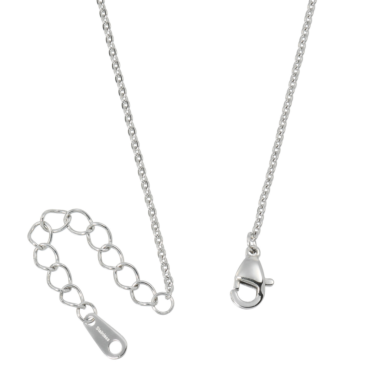 デイスティー サージカルステンレス メタルファセットカット トリカラーリング＆ ネックレスセット