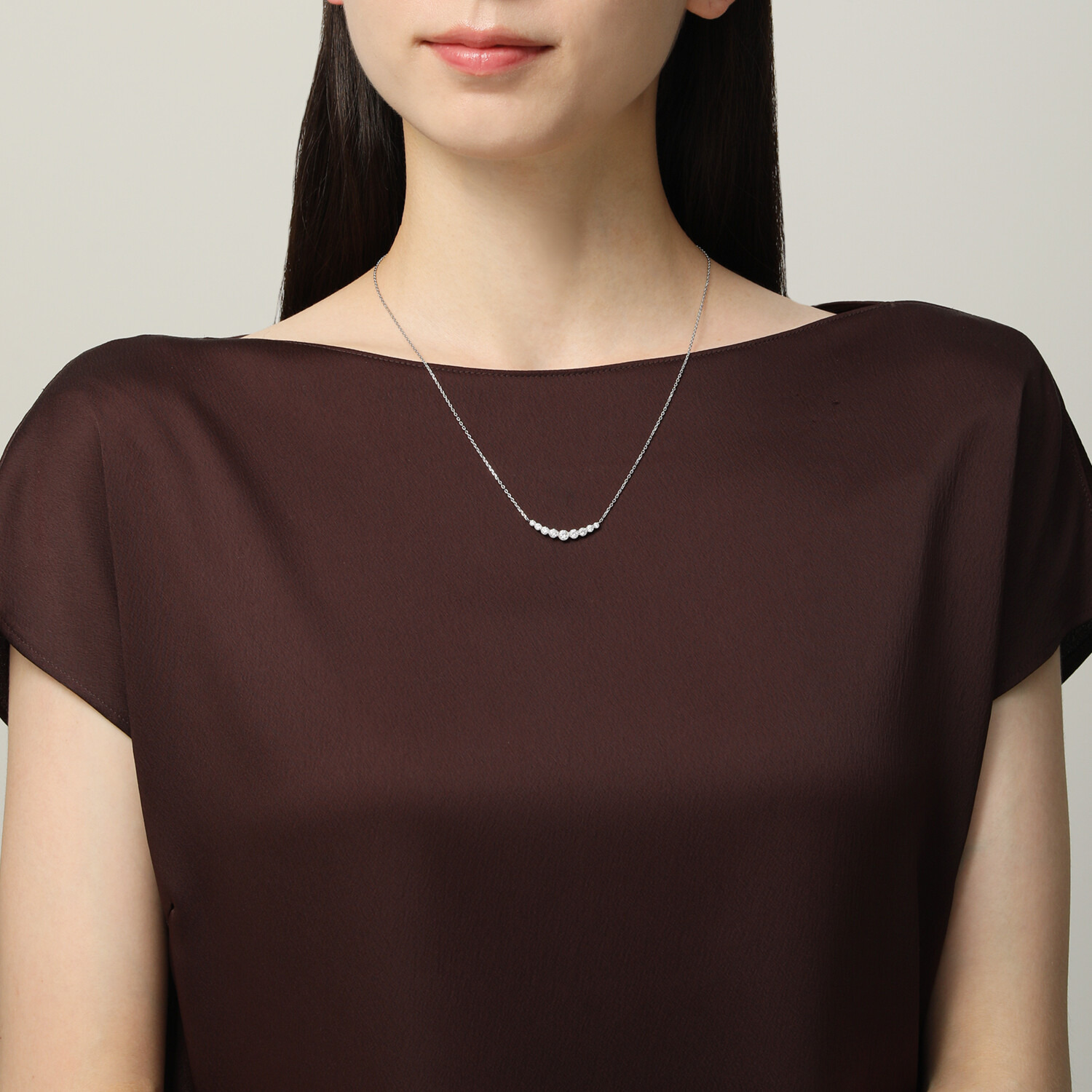 ステングレイス サージカルステンレス プレシオサ社製ＣＺ グラデーションライン ネックレス