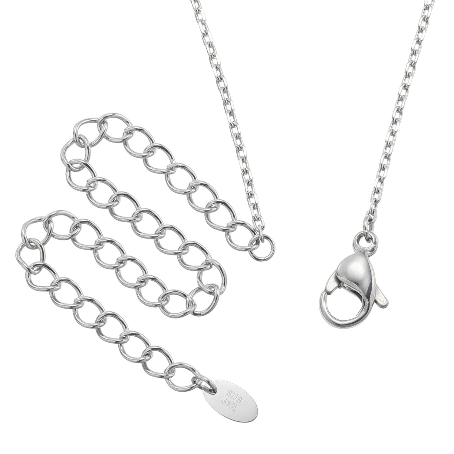 ステングレイス サージカルステンレス プレシオサ社製ＣＺ ヴィクトリアン調 レースデザイン ロングペンダント