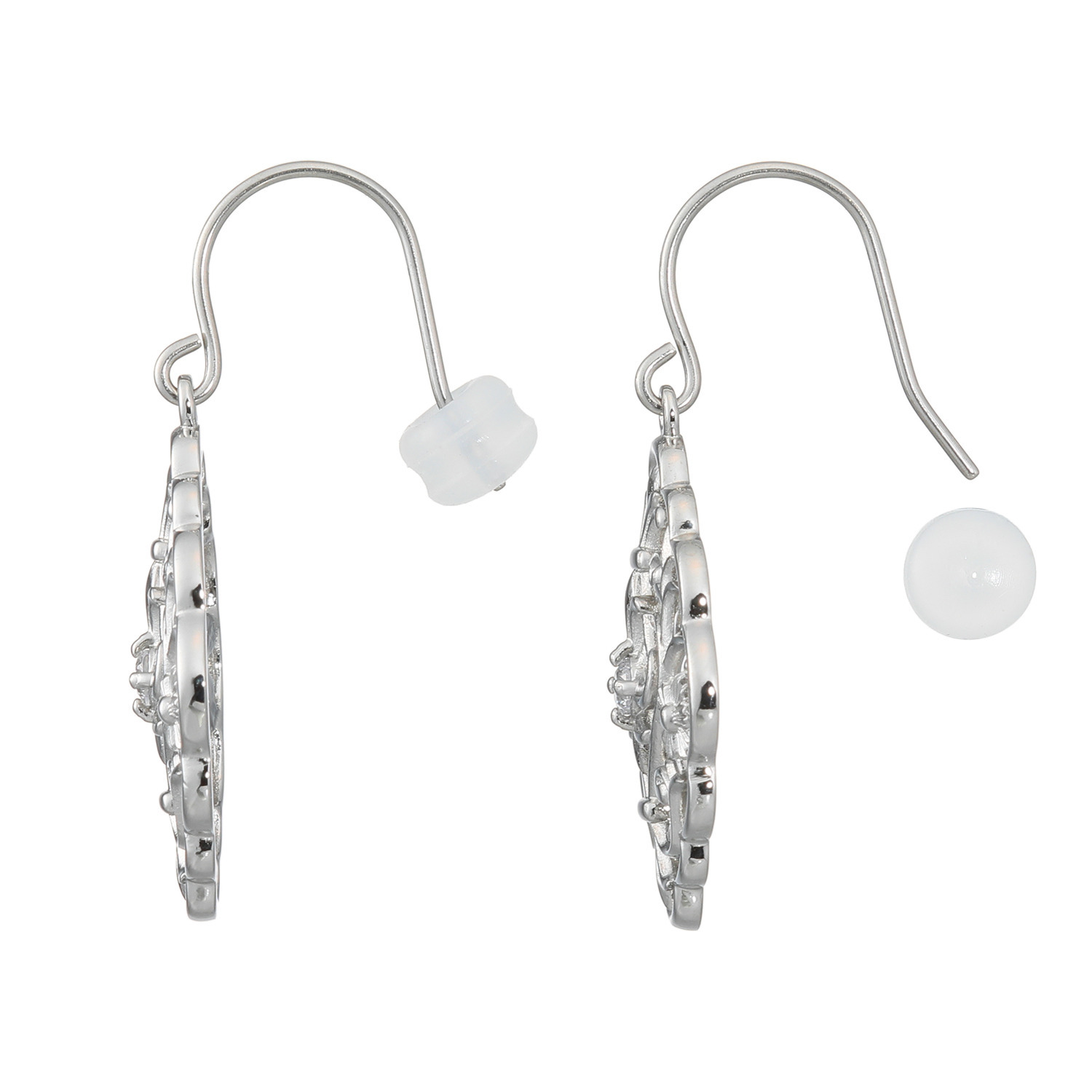 ステングレイス サージカルステンレス プレシオサ社製ＣＺ ヴィクトリアン調 レースデザイン スウィングピアス