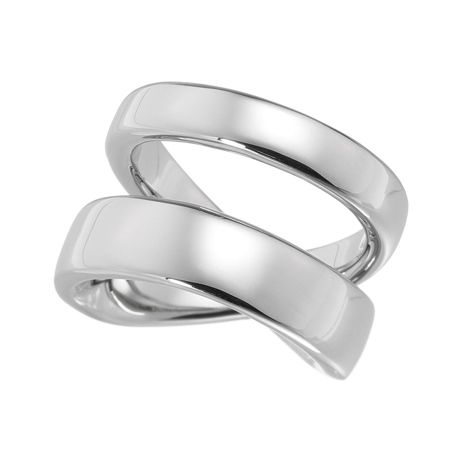 ステングレイス サージカルステンレス ダブルライン＆ クロスデザイン リバーシブル リング