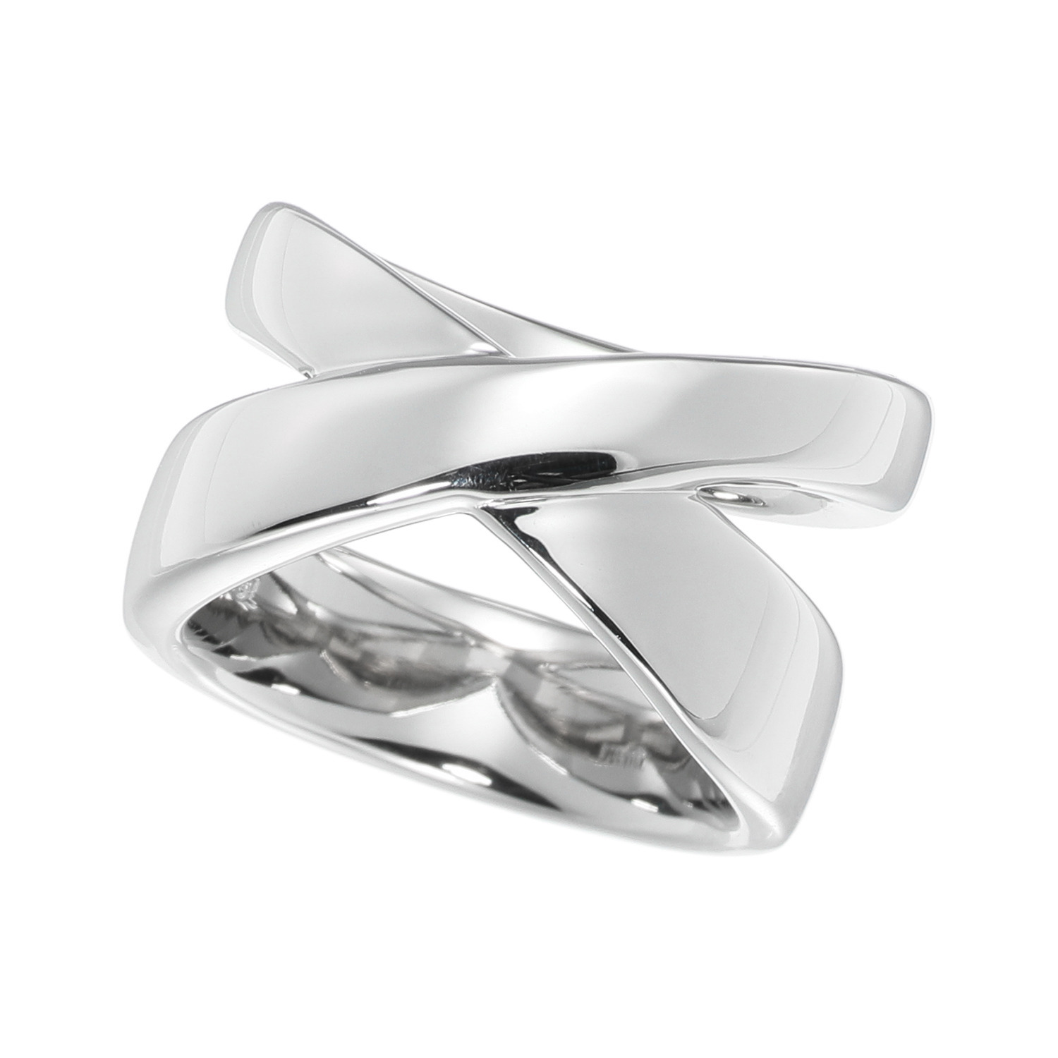 ステングレイス サージカルステンレス ダブルライン＆ クロスデザイン リバーシブル リング