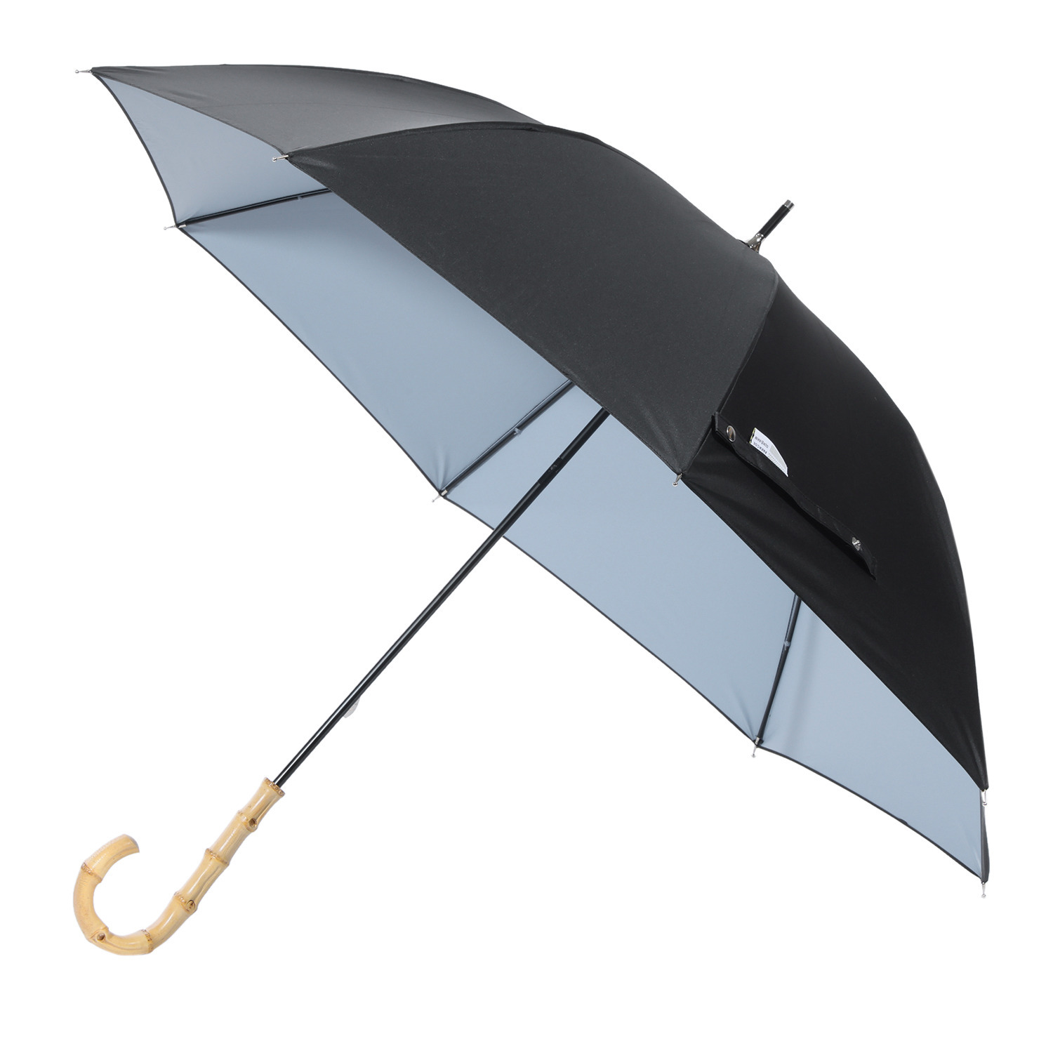 かわいい雑貨屋さん グロリア ＵＶカット 晴雨兼用 バンブーハンドル バイカラーデザイン 長傘